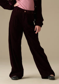 Chloe Velvet Wide Leg Trousers