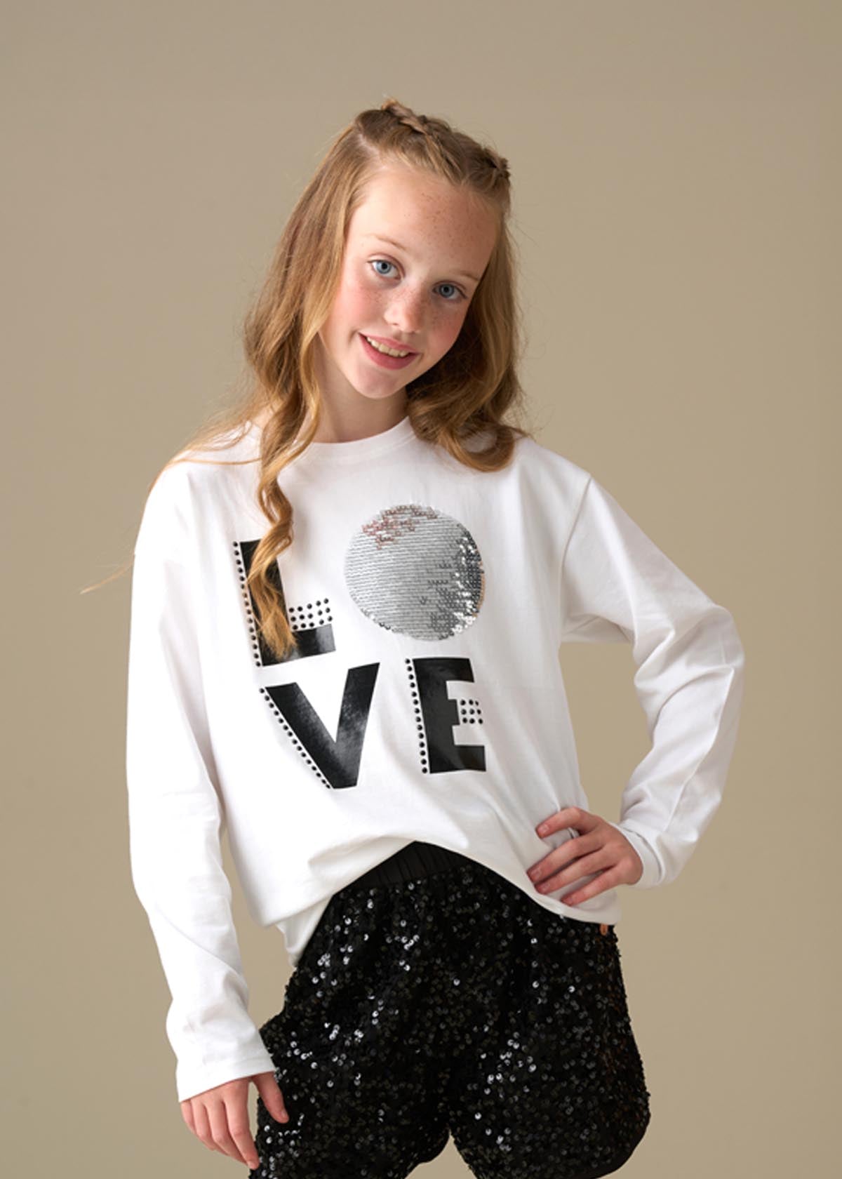Lacie Love Disco Ls Tee - White