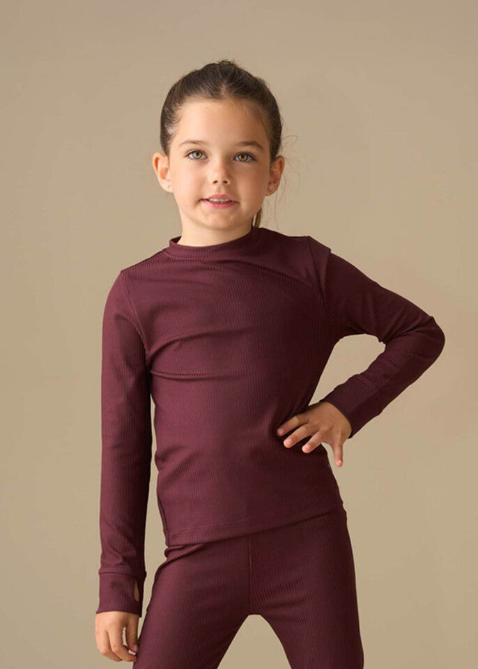 Tori Ultimate Active LS Top - Burgundy