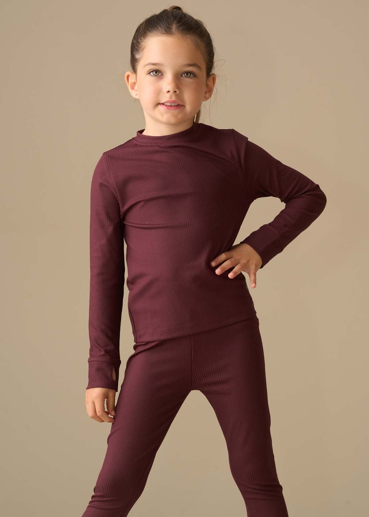 Tori Ultimate Active LS Top - Burgundy