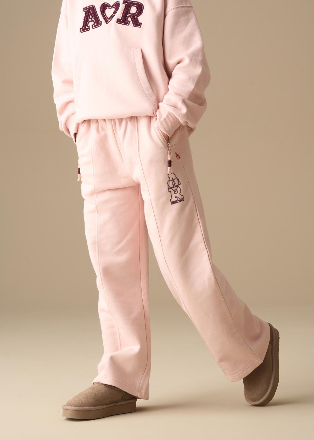 Lila Active Wide Leg Jogger - Pink