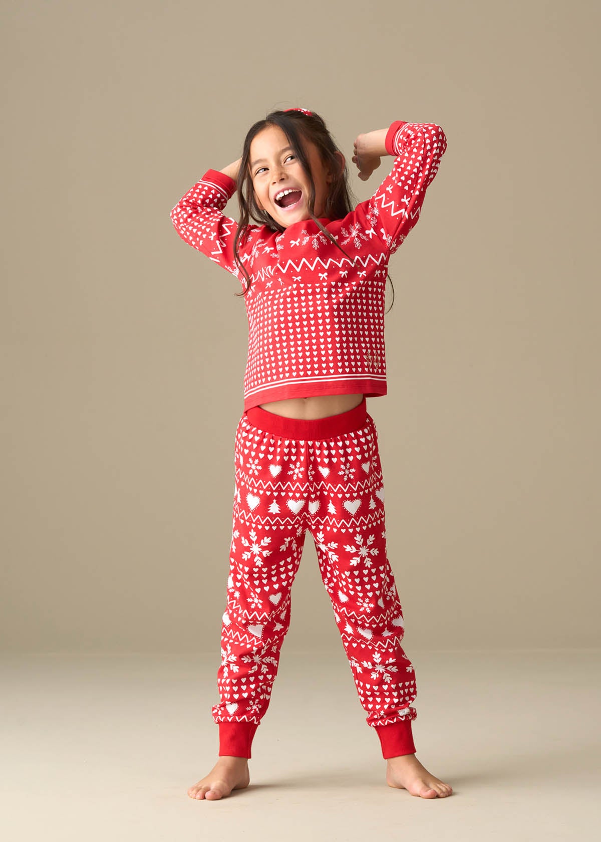 Fern Red Fairisle Pjs