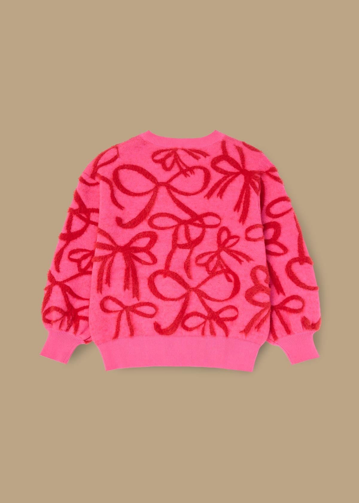 online girl bow eyelash jumper