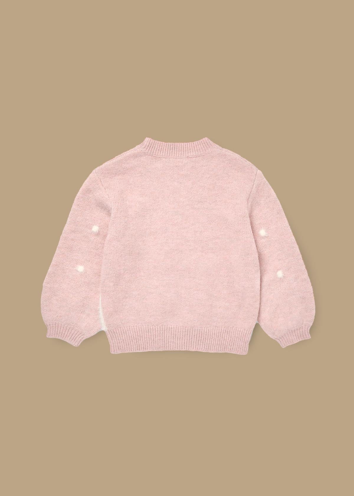 Izzy Polar Bear Jumper Pink