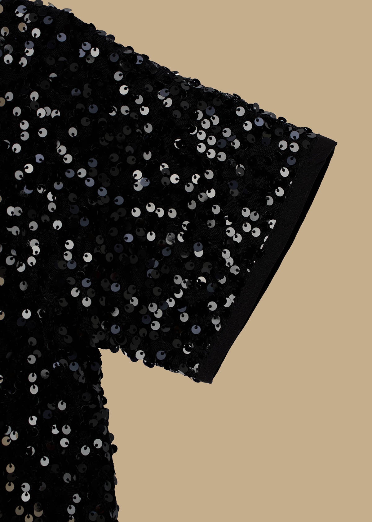 Leona Black Sequin Top