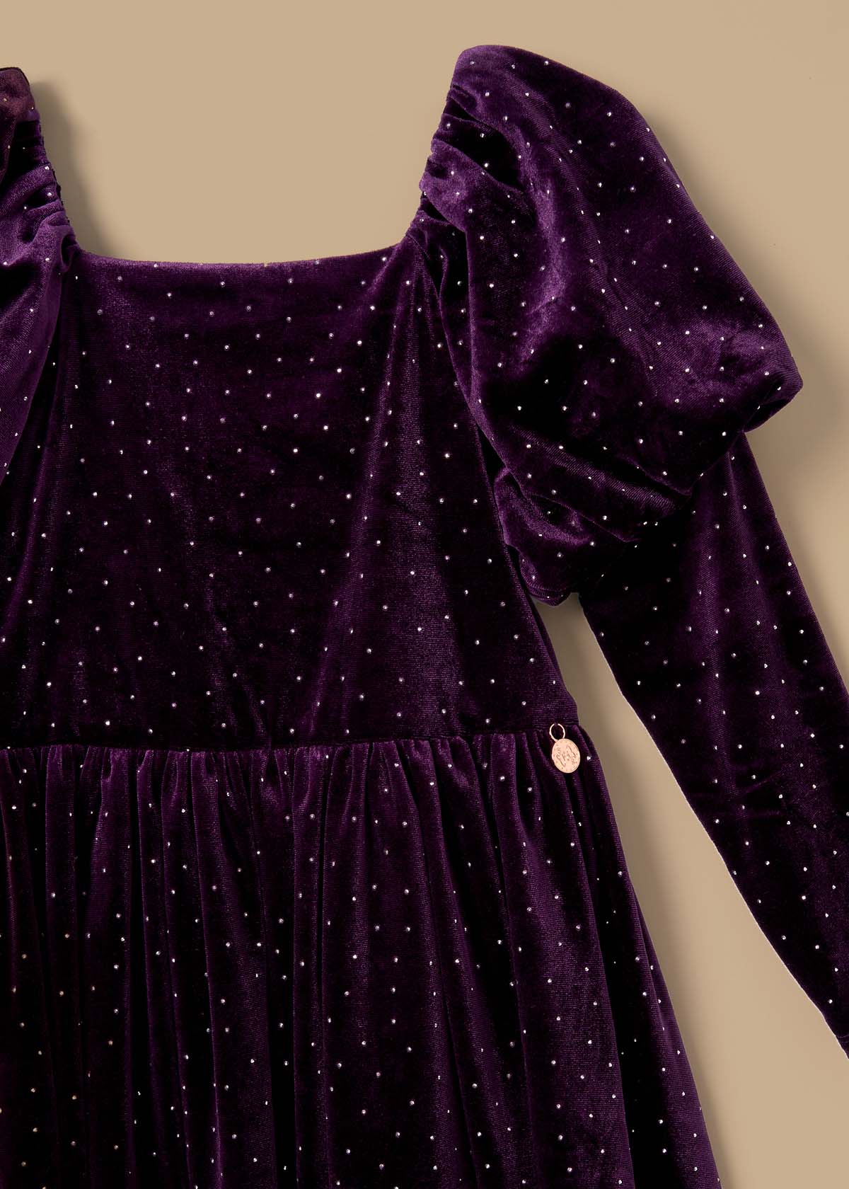 Violet Velvet Dress