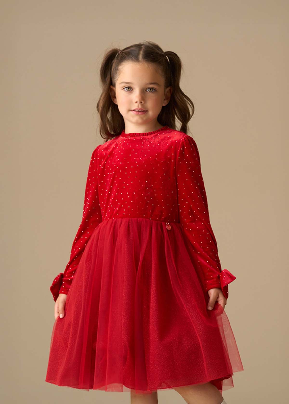 Elsie Velvet Tulle Dress