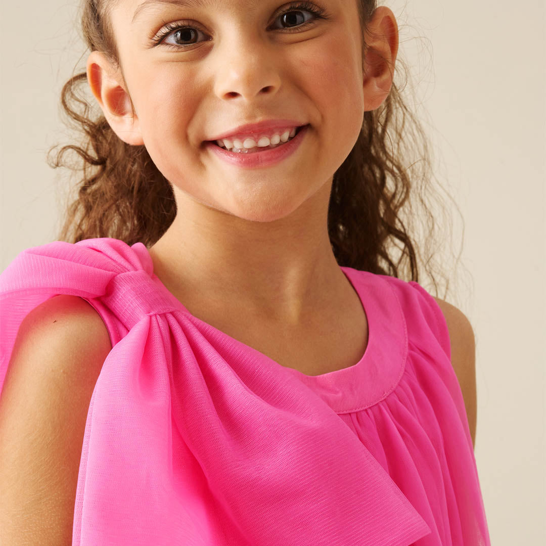 Talullah Bow Shoulder Tulle Dress