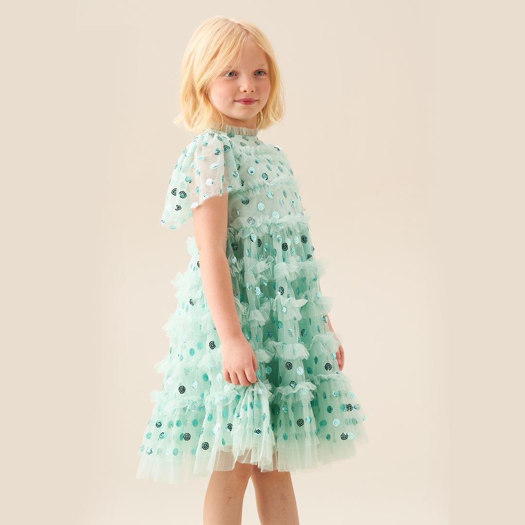 Bea Mesh Frill Dress