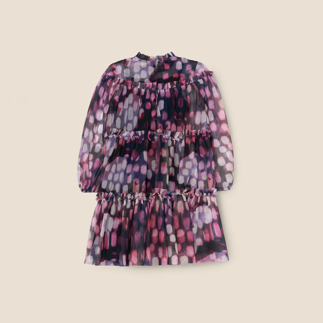 Cara Printed Swing Mesh Dress Multi