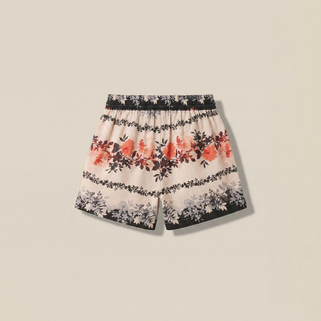 Brooke Print Linen Shorts