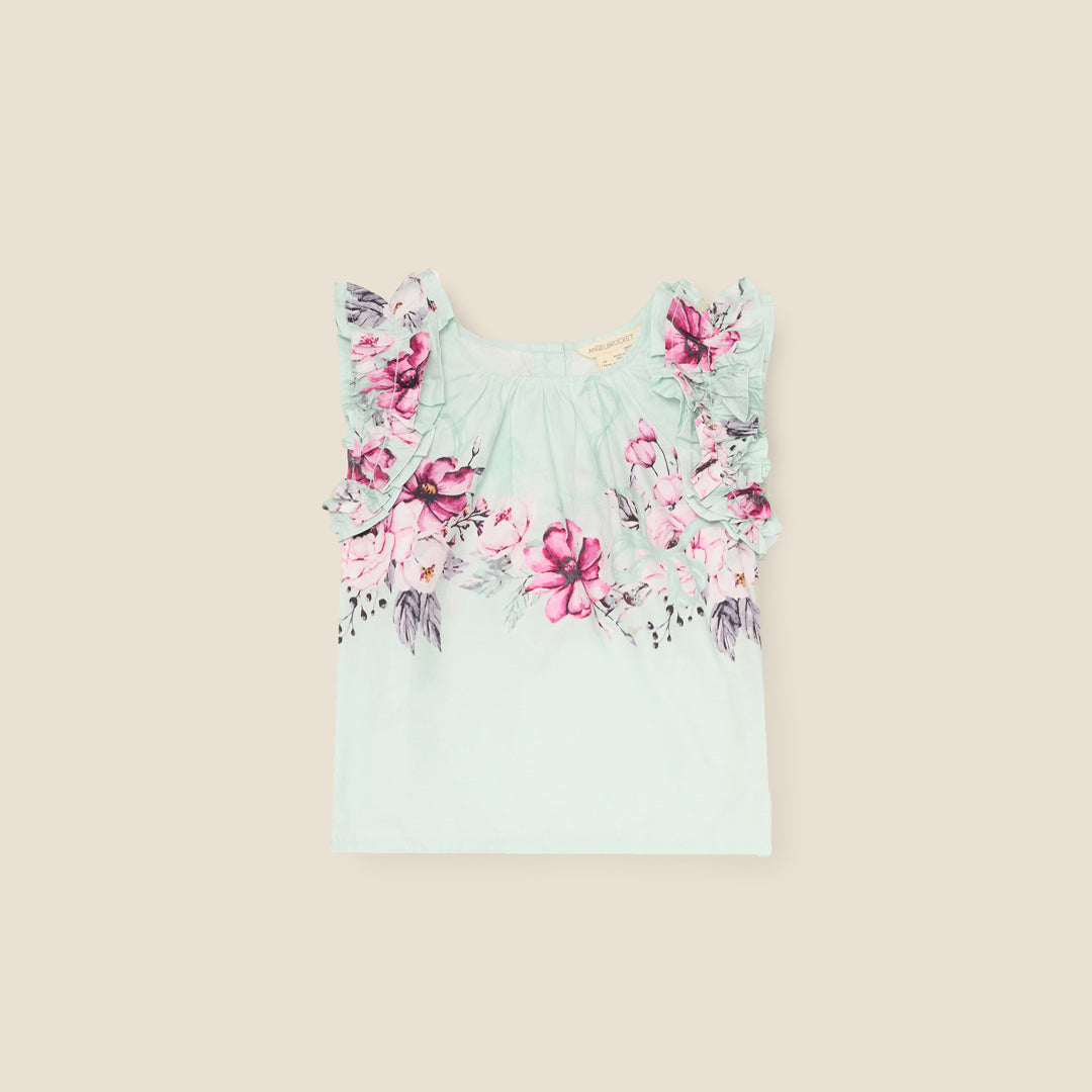 Nina Ruffle Shell Top