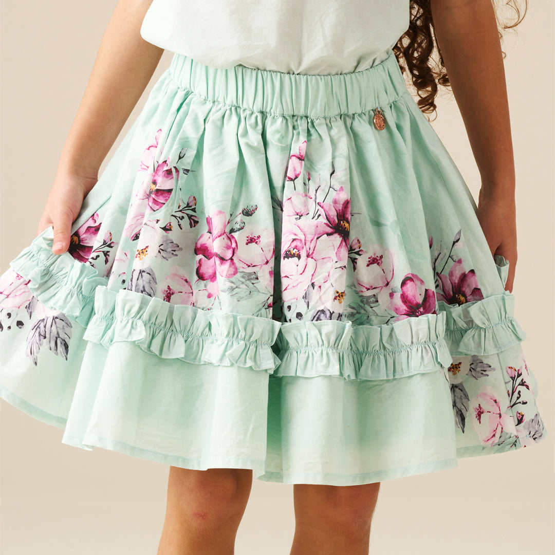 Nina Ruffle Hem Skirt