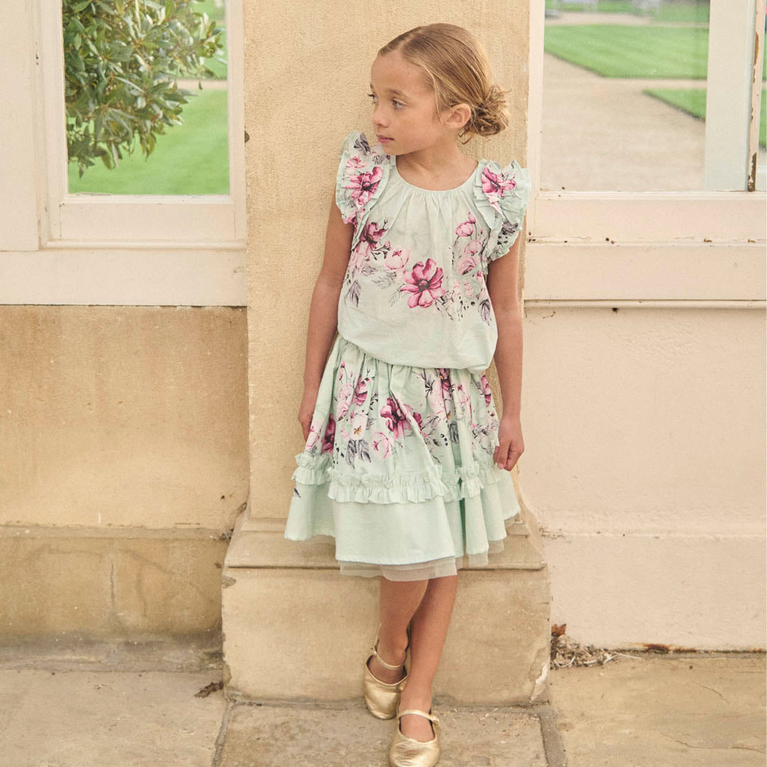 Nina Ruffle Hem Skirt