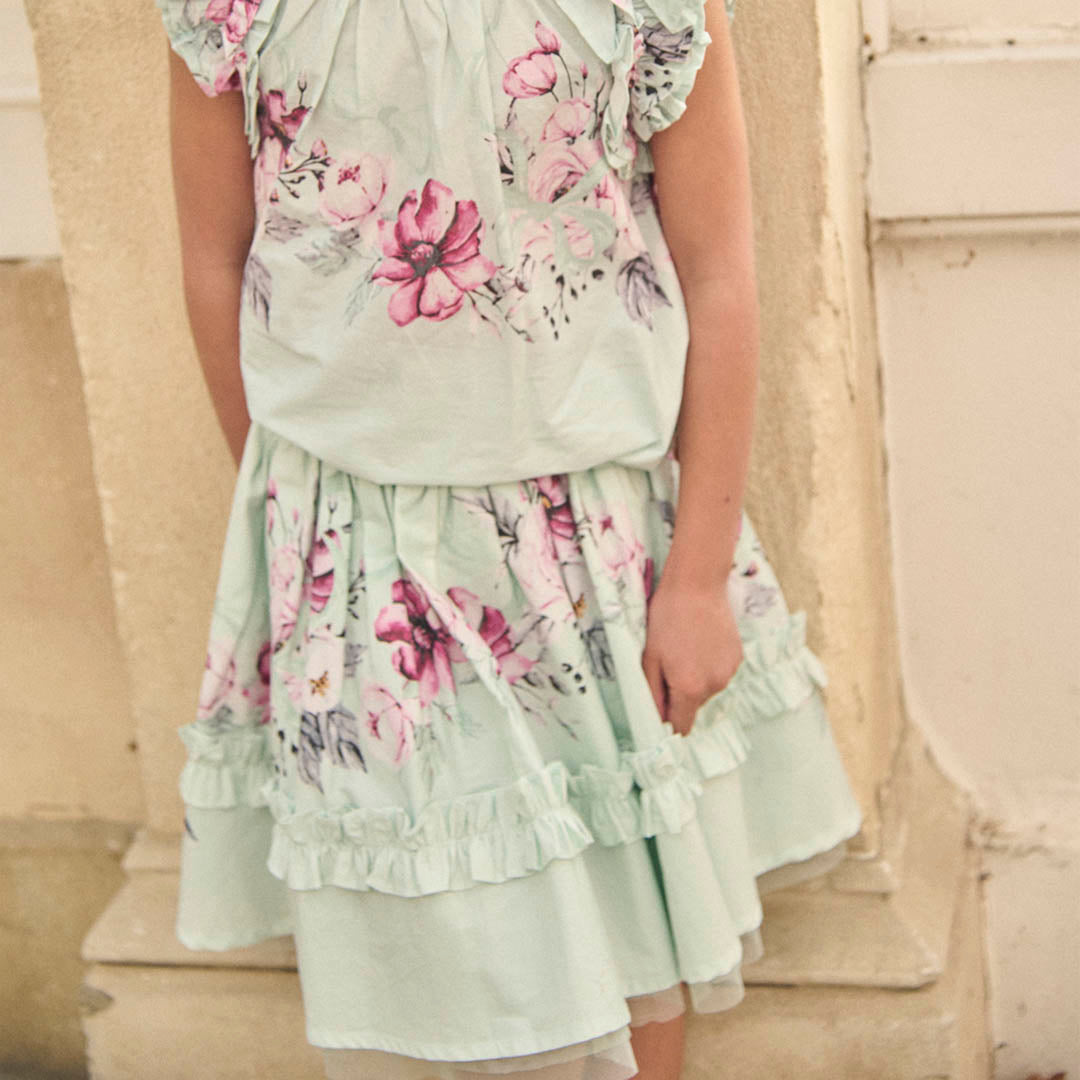 Nina Ruffle Hem Skirt