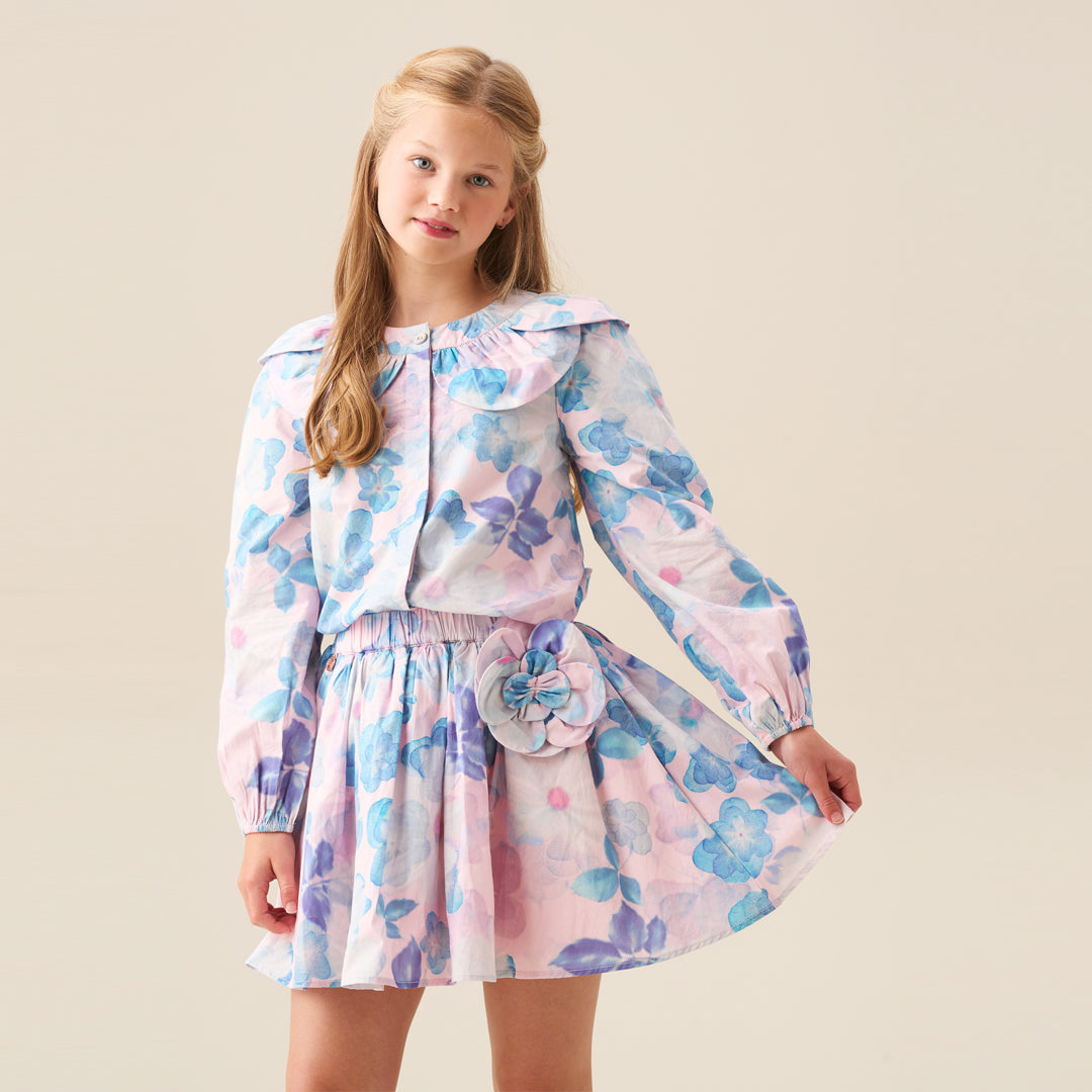 Celia Petal Collar Top