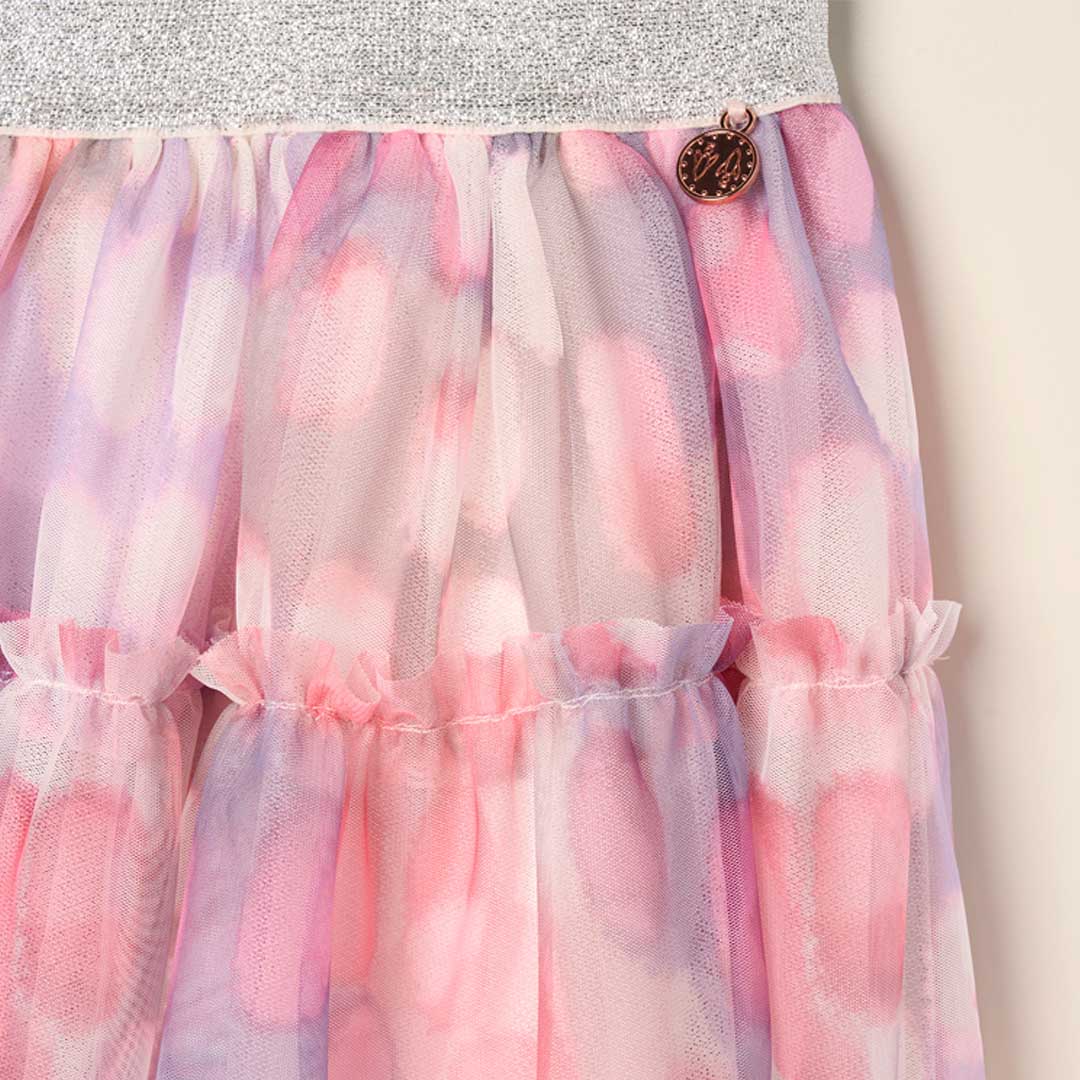 Cara Printed Mesh Skirt Multi