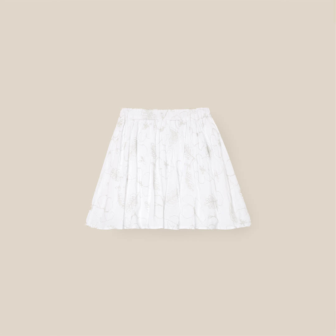 Dalhia Floral Embroidered Skirt