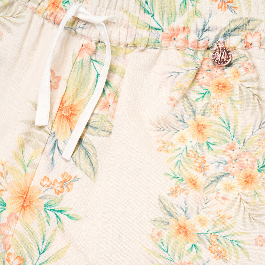 Primrose Floral Print Tie Waist Trousers