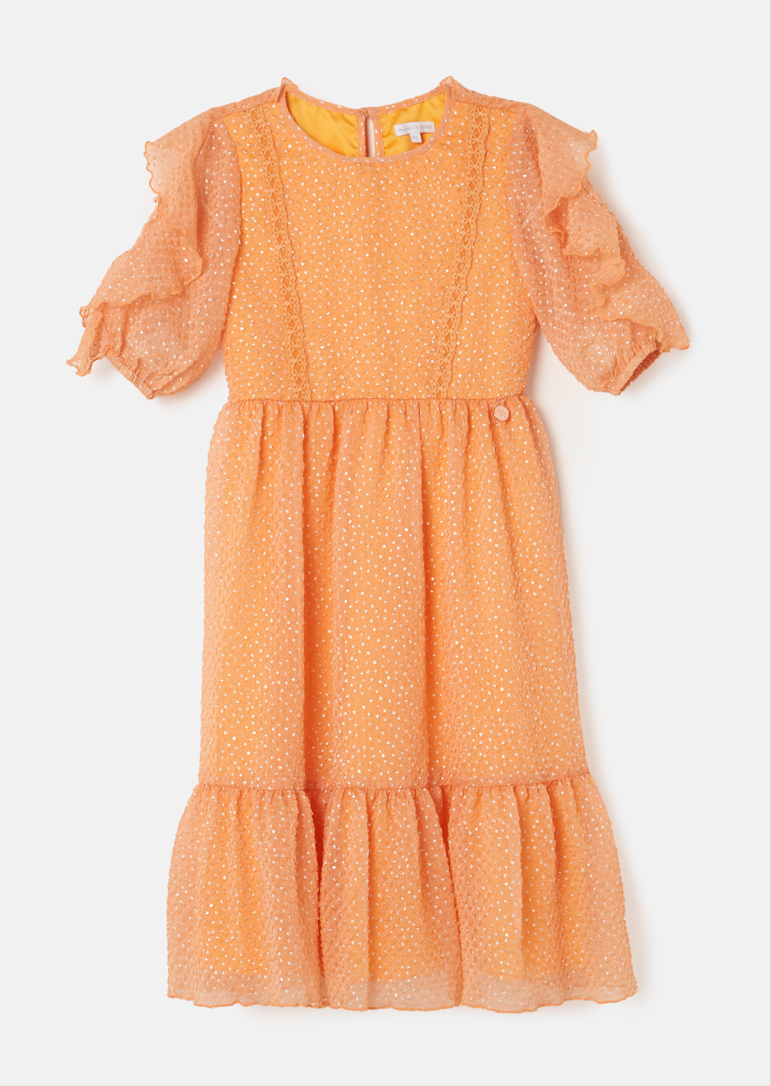 Orange Ikat Halter Dress | Frocks for girls, Girls frock design, Cotton  frocks for kids