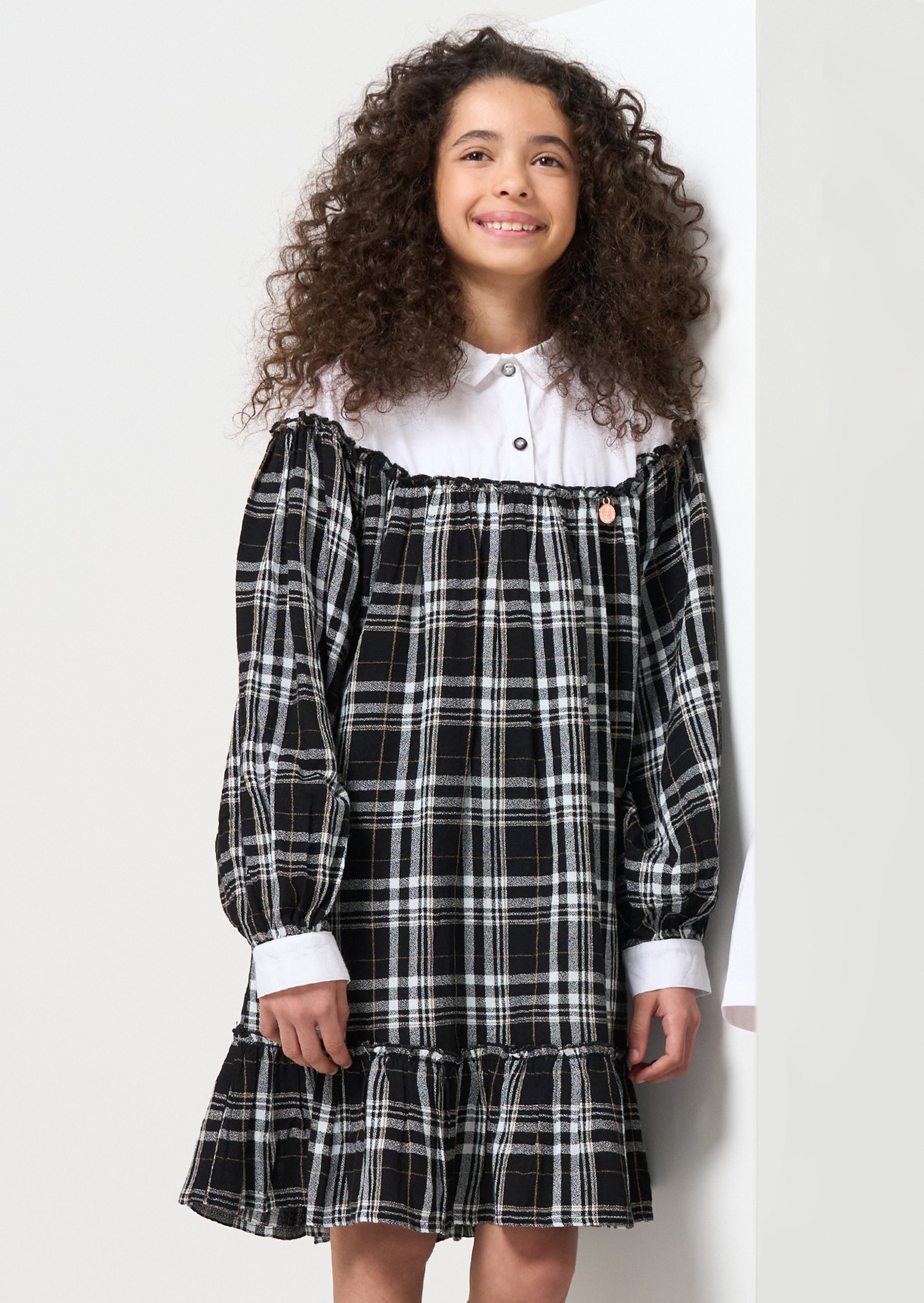 Ashley Check Shirt Dress