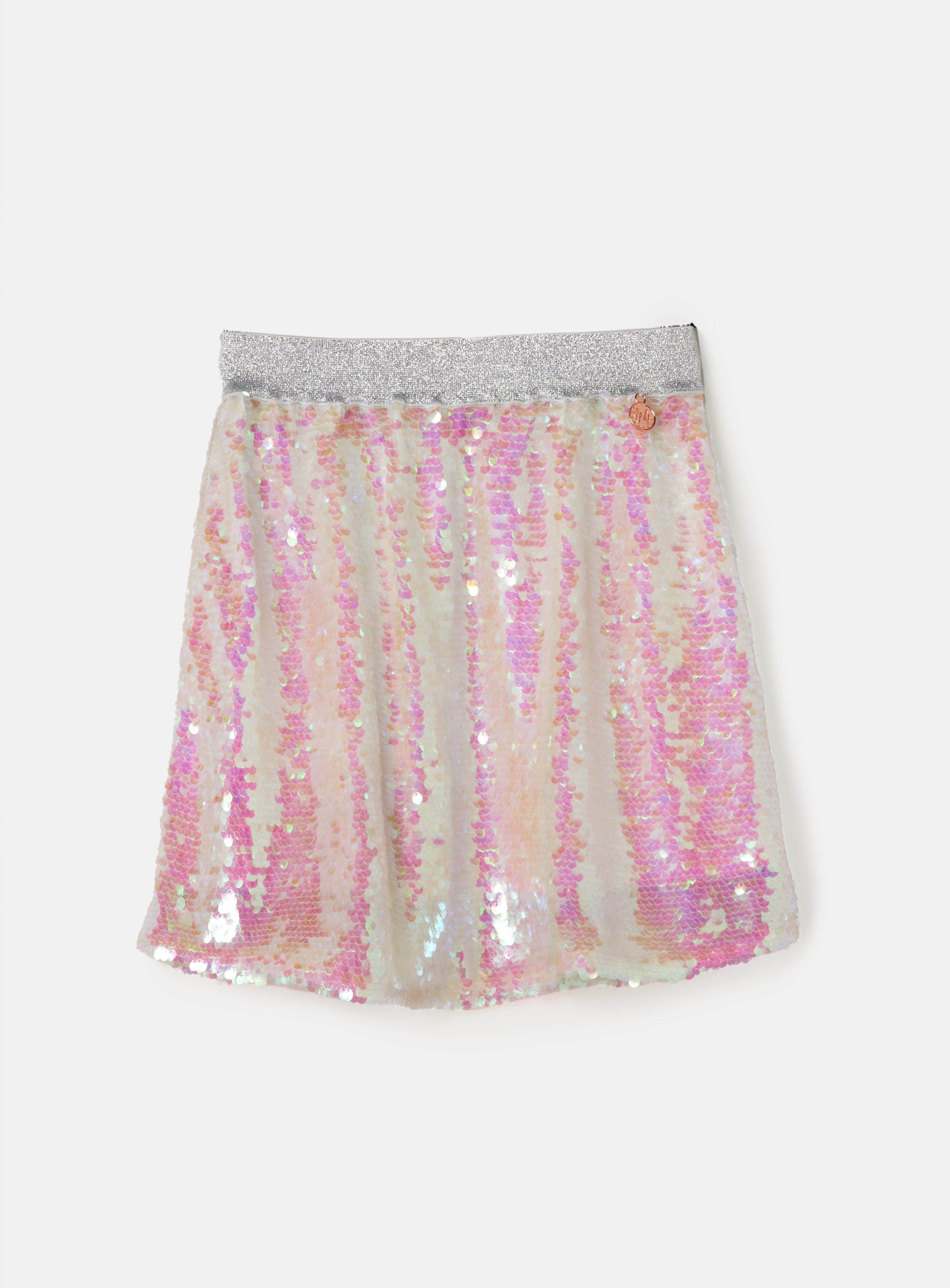 Girls Sequin Embellished Woven Skirt