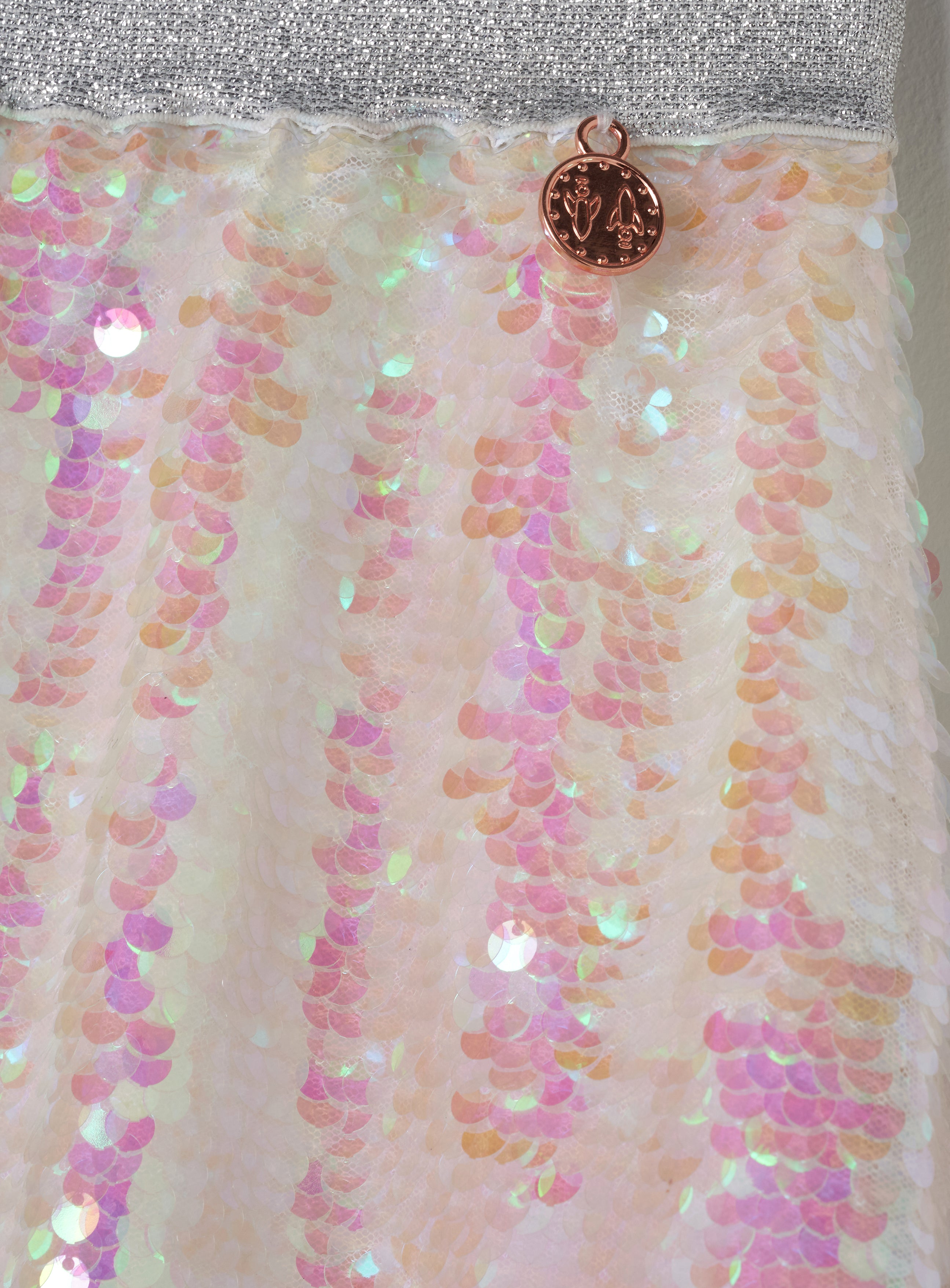 Girls Sequin Embellished Woven Skirt