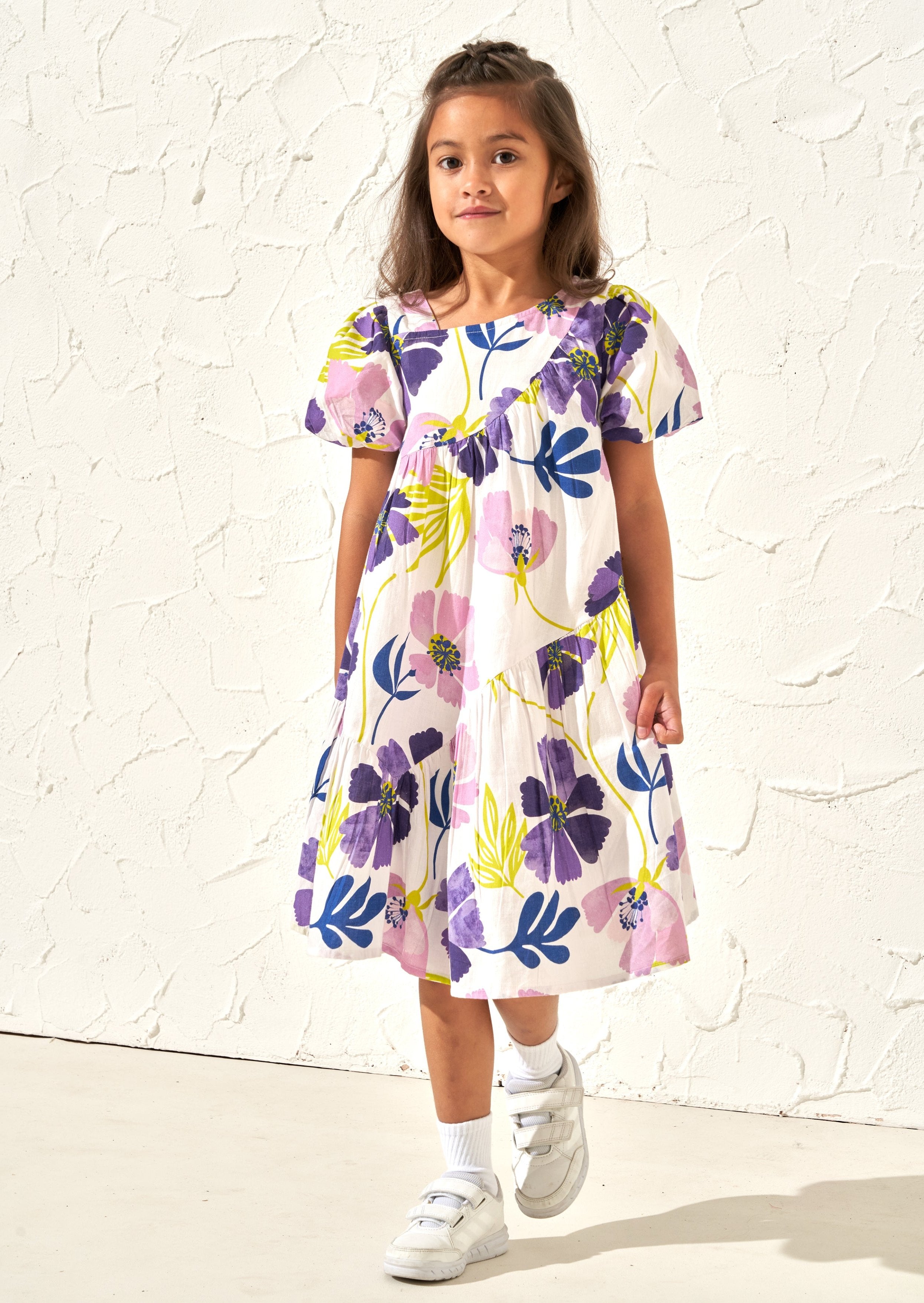 Jodie Orchid Aysemetric Print Dress