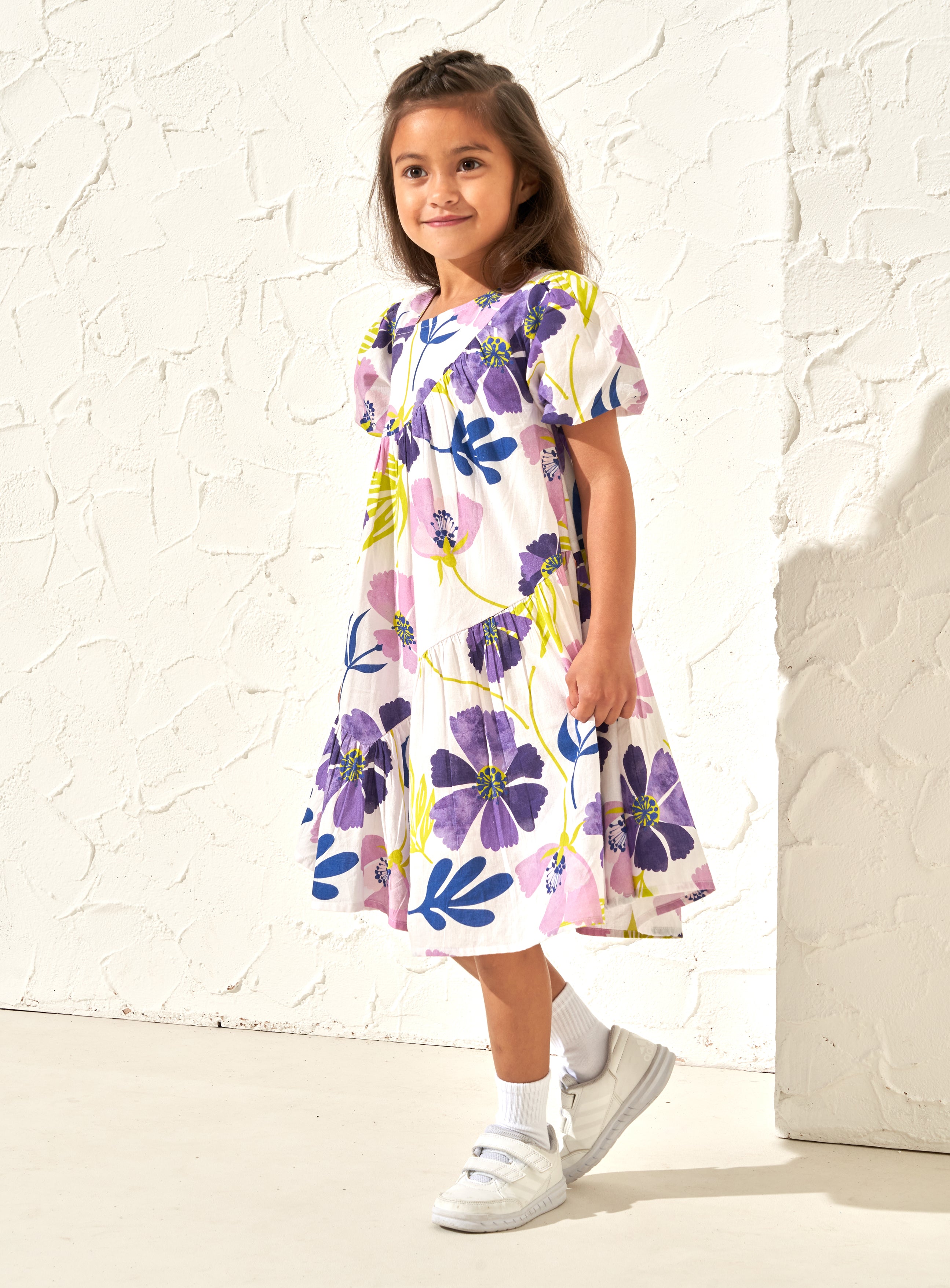 Jodie Orchid Aysemetric Print Dress