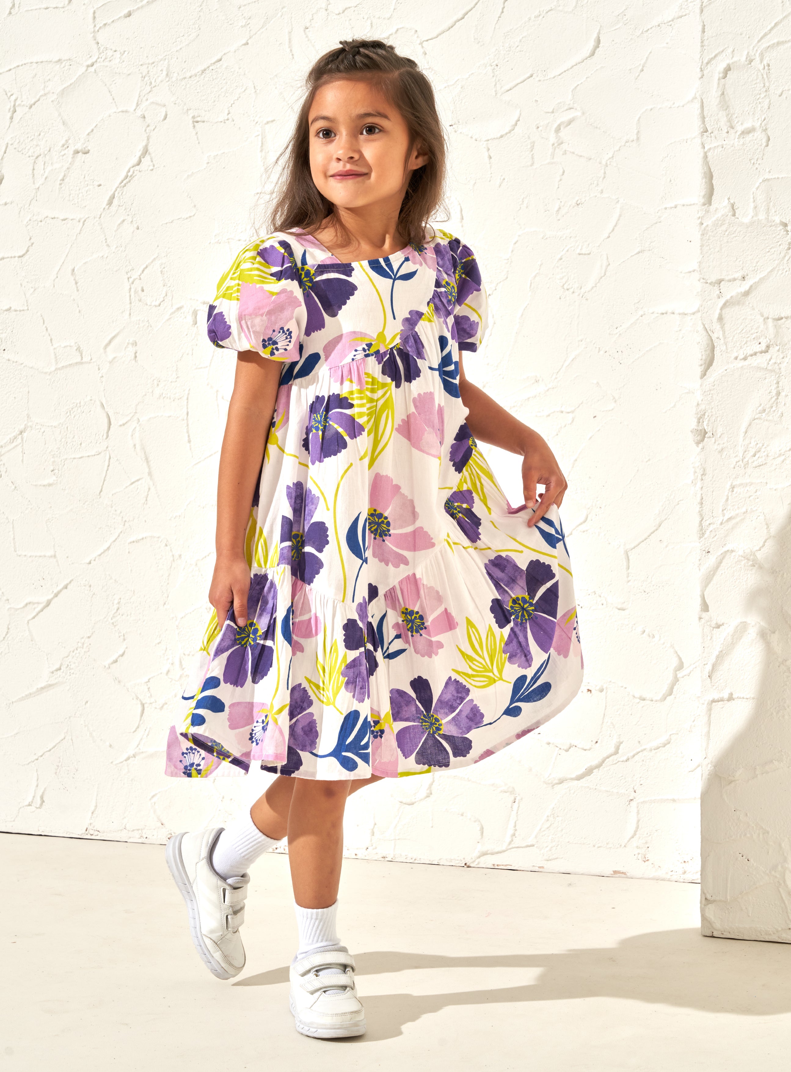 Jodie Orchid Aysemetric Print Dress