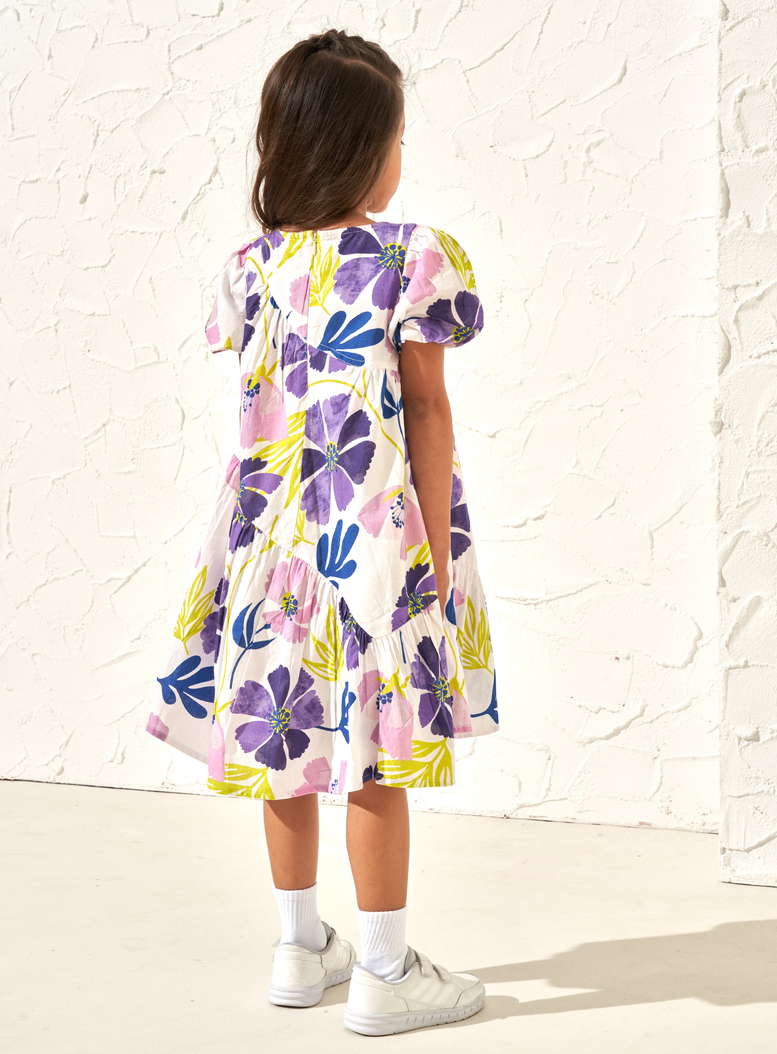 Jodie Orchid Aysemetric Print Dress