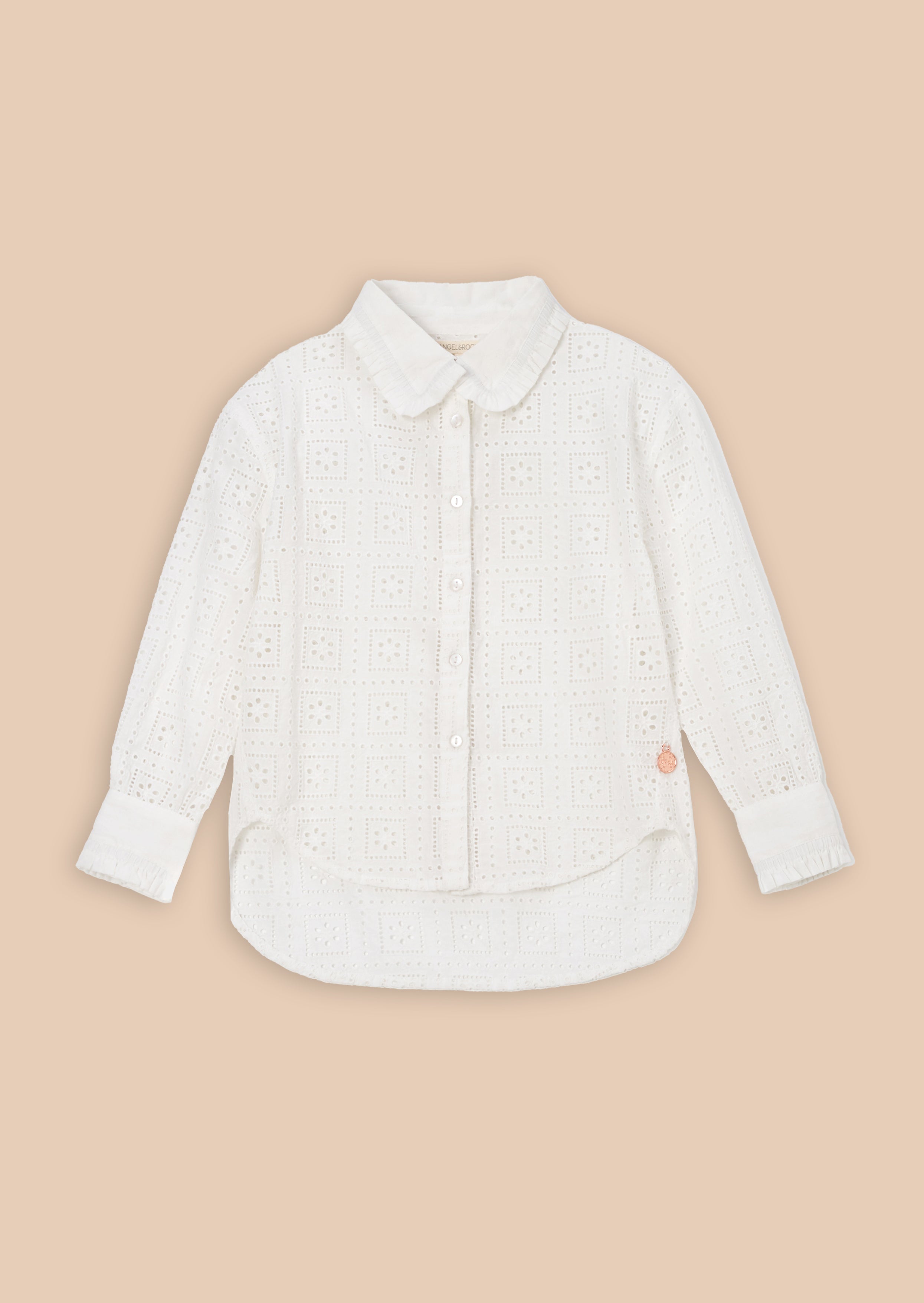 Marcella White Broderie Shirt