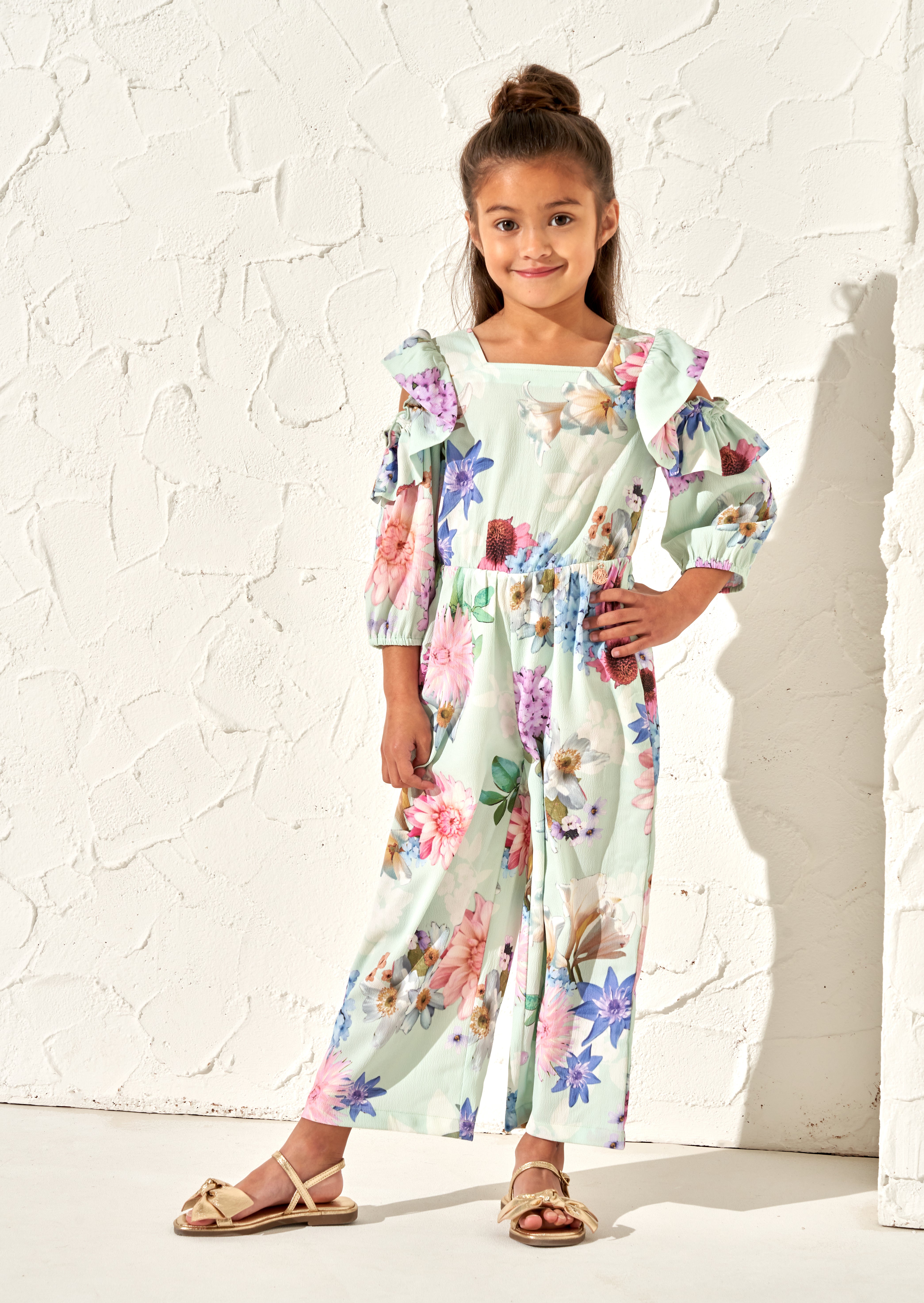 Girls floral jumpsuits online