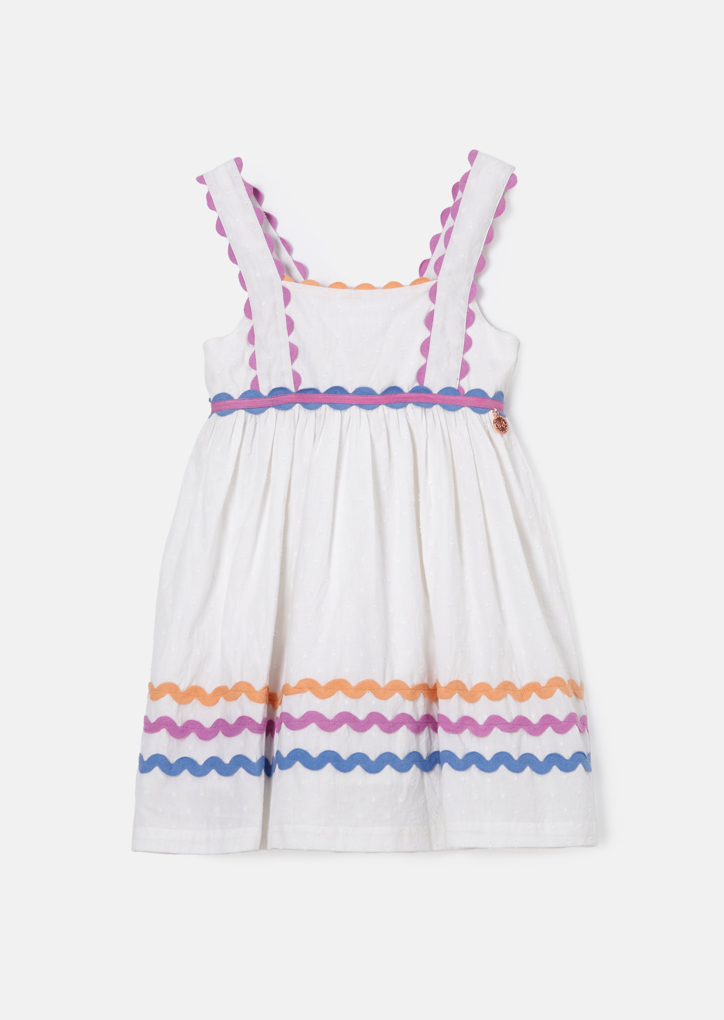 Lia White Rik Rak Dress