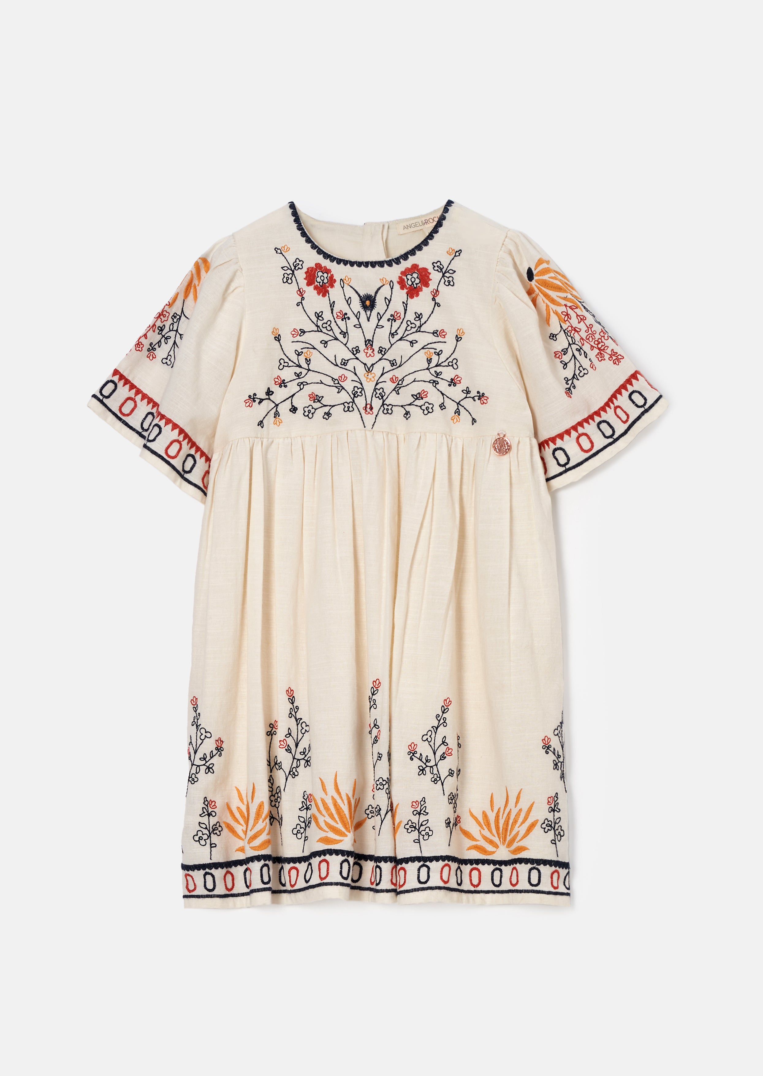 Reyna Embroidered Swing Dress