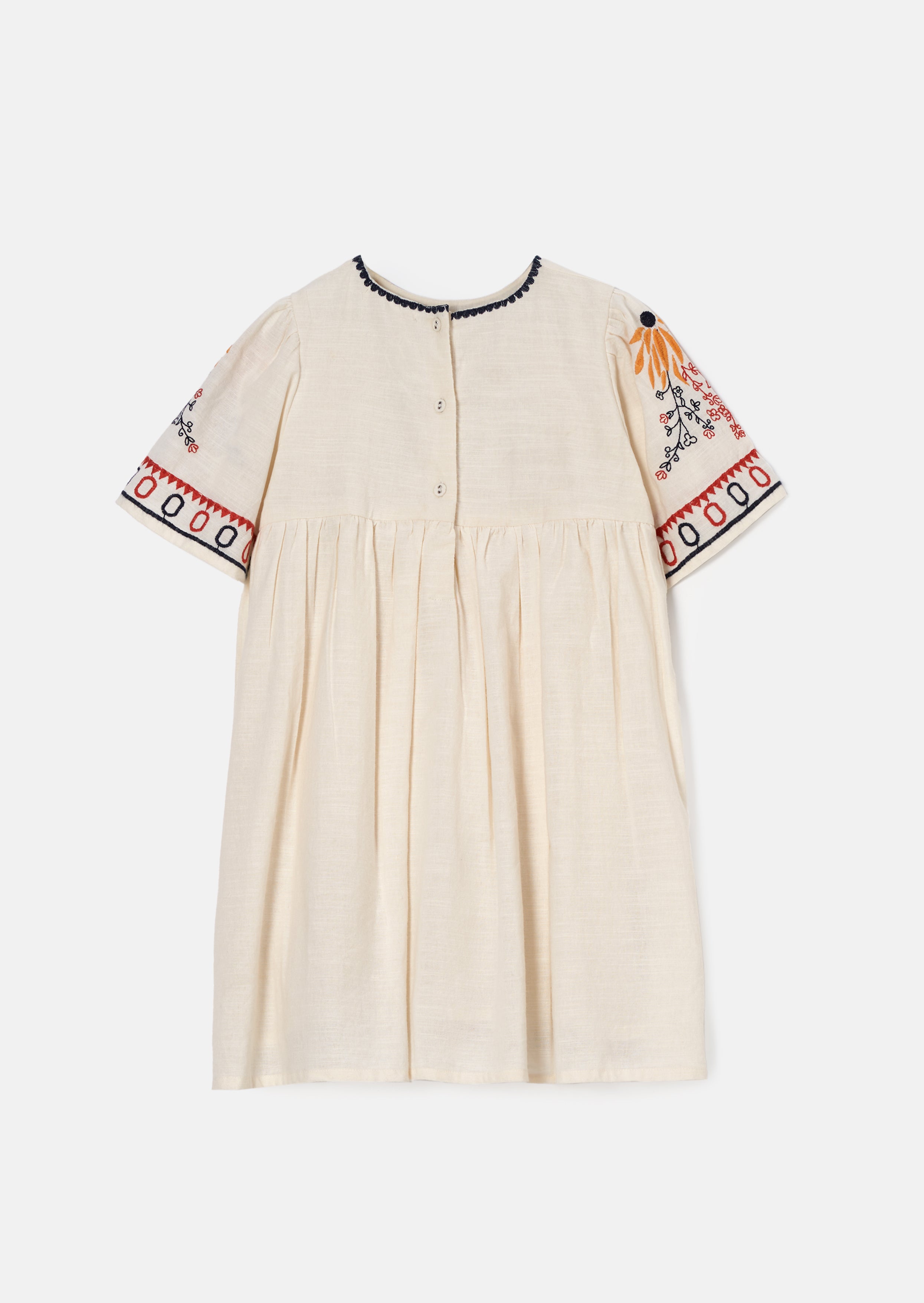 Reyna Embroidered Swing Dress