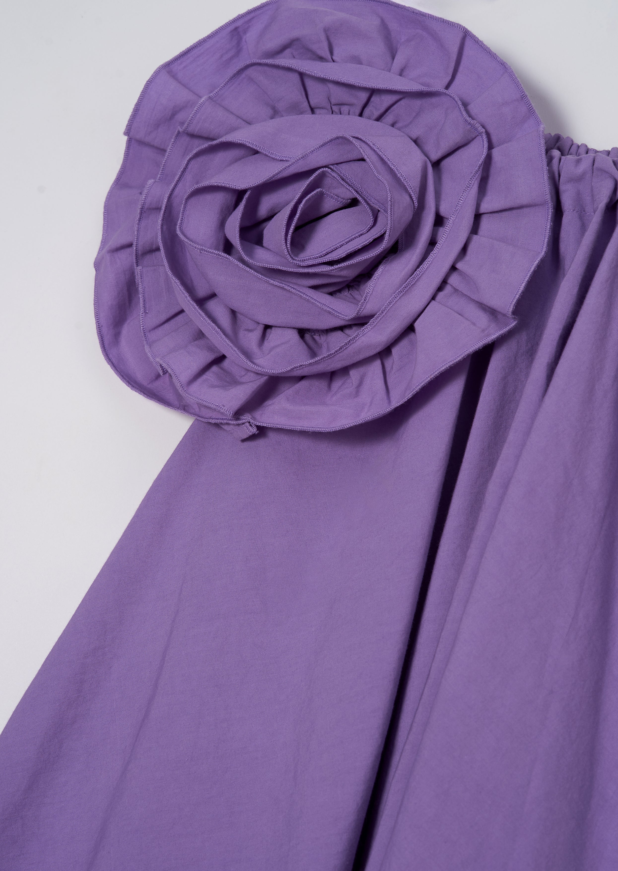 Carrie Purple Corsage Swing Dress