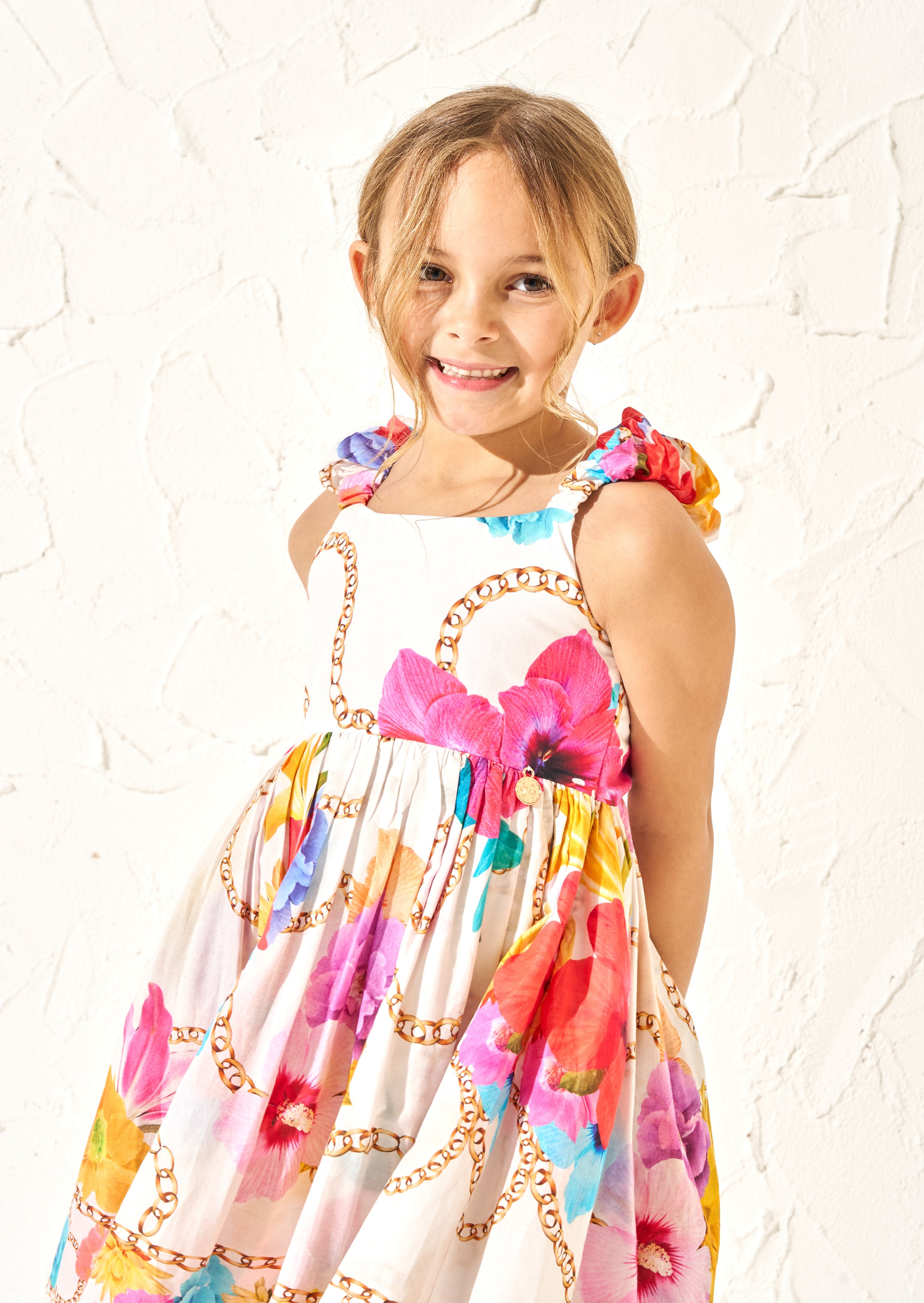 Katie Multi Tiered Print Dress