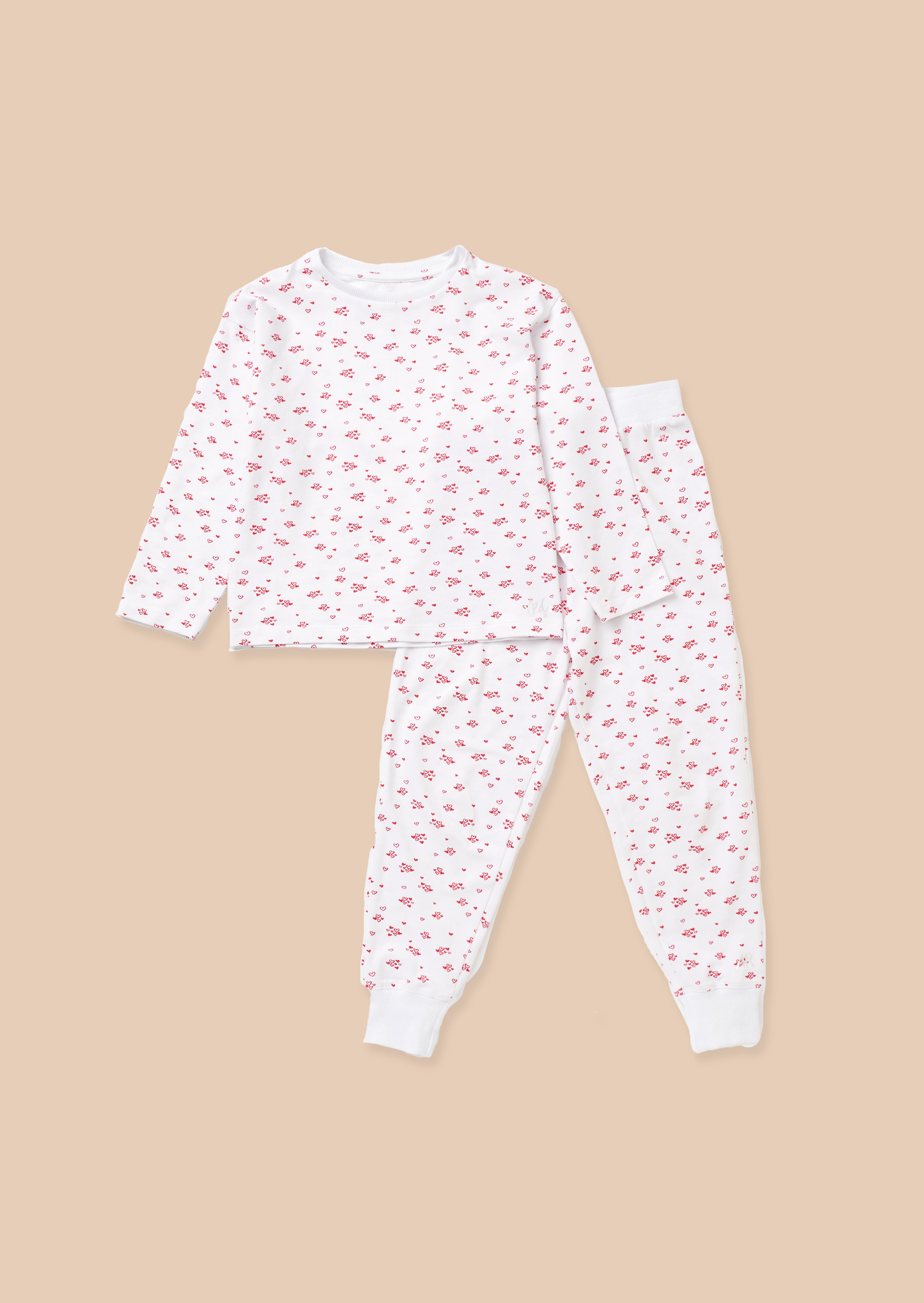 Alba Ecru Mini Heart PJs