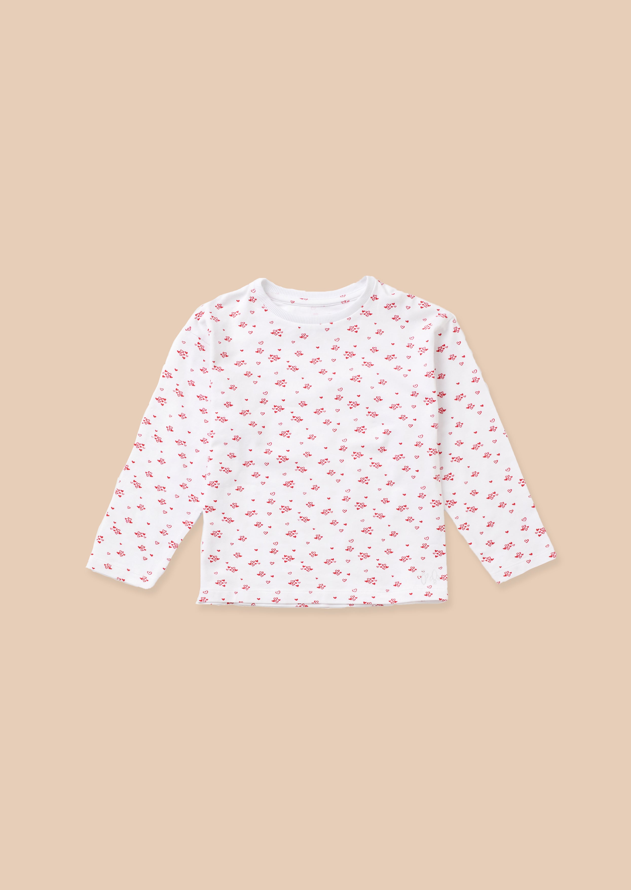 Alba Ecru Mini Heart PJs