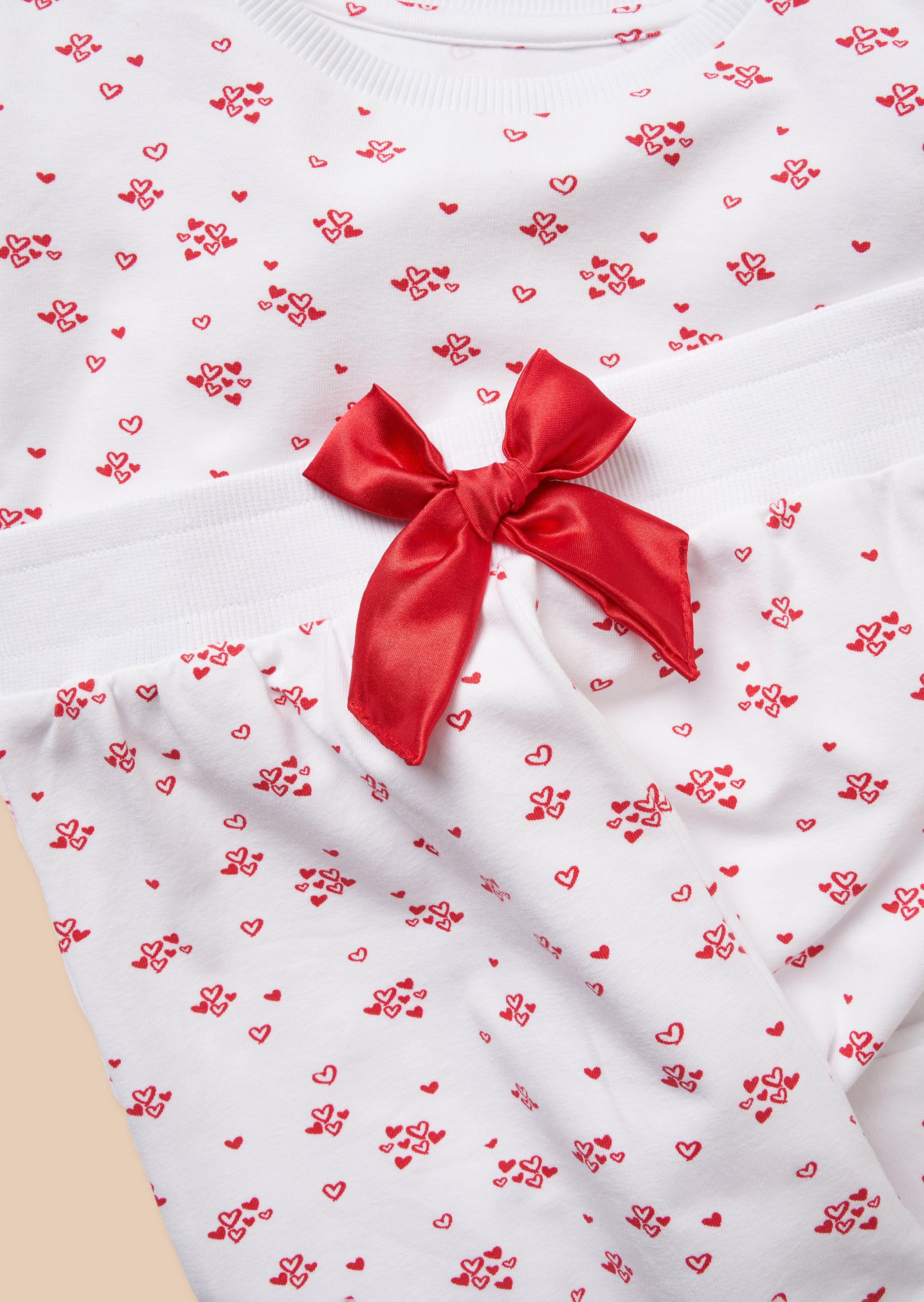 Alba Ecru Mini Heart PJs