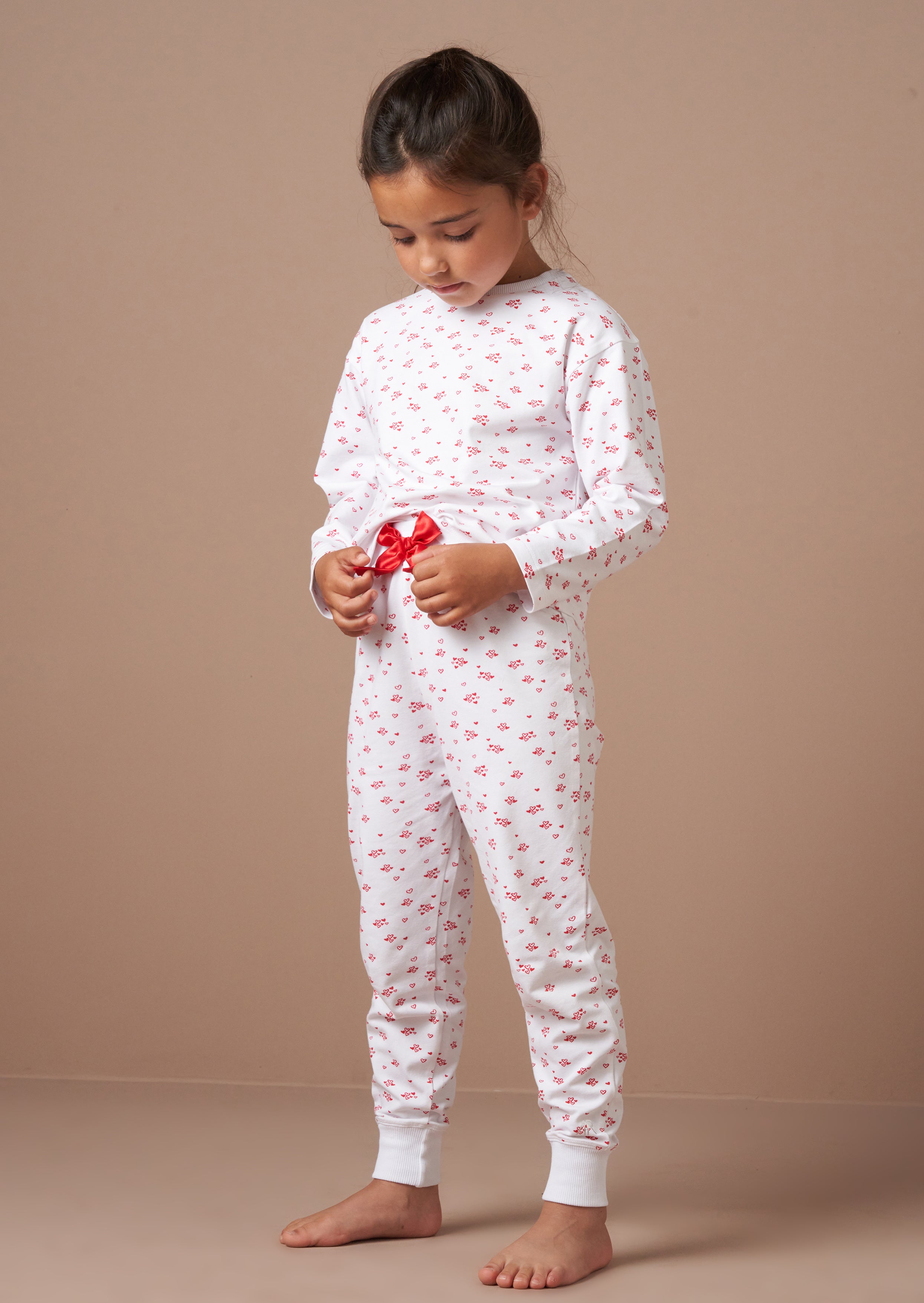 Alba Ecru Mini Heart PJs