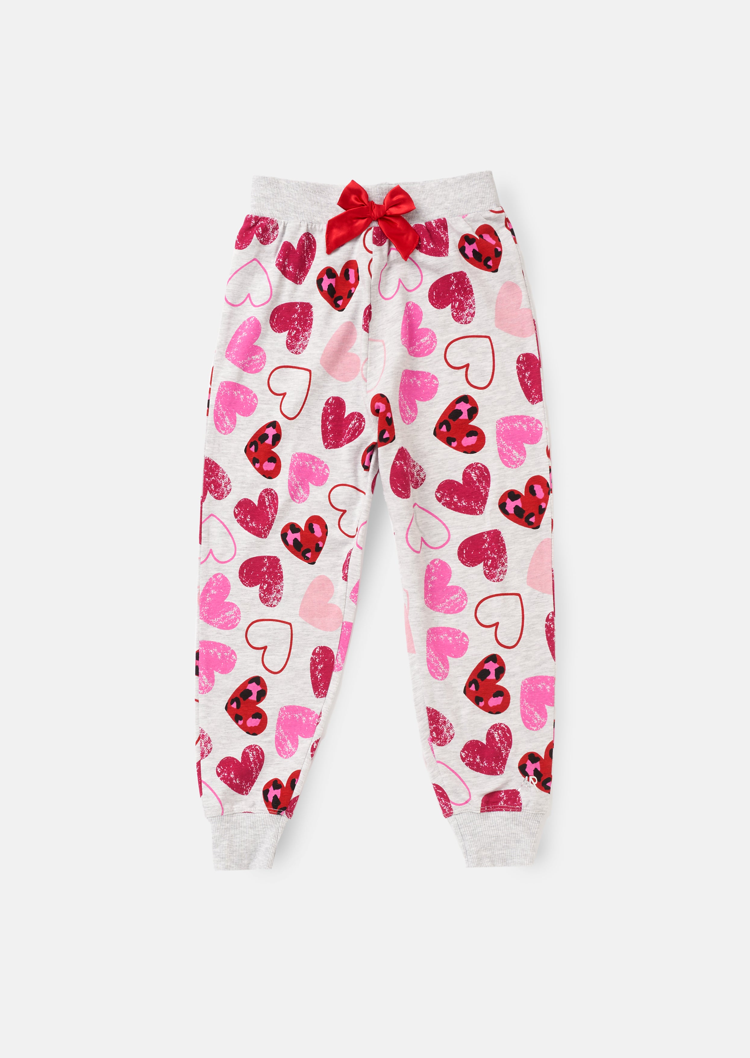 Stella Grey Leopard Heart PJs