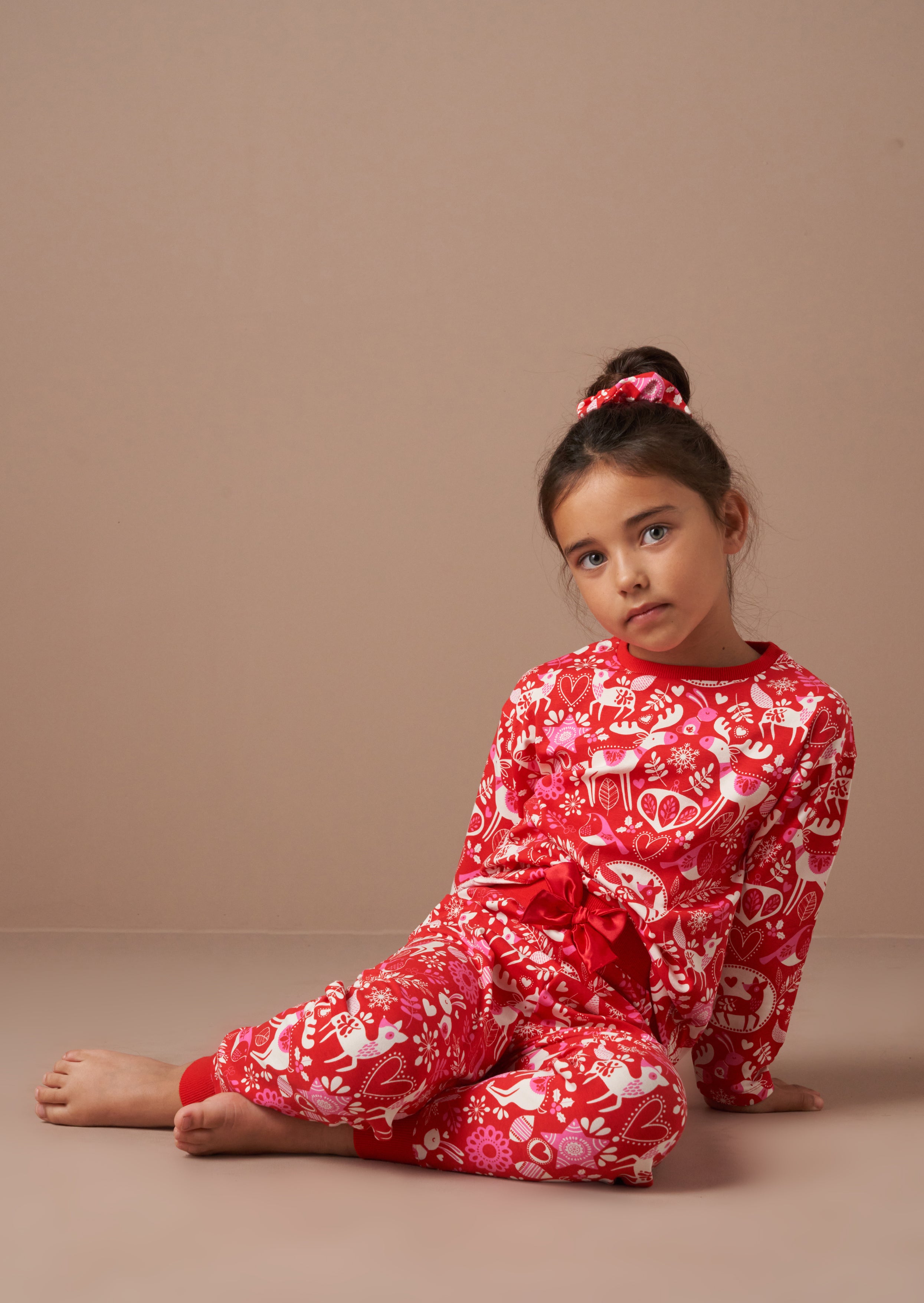 Amelia Red Winter Print PJs