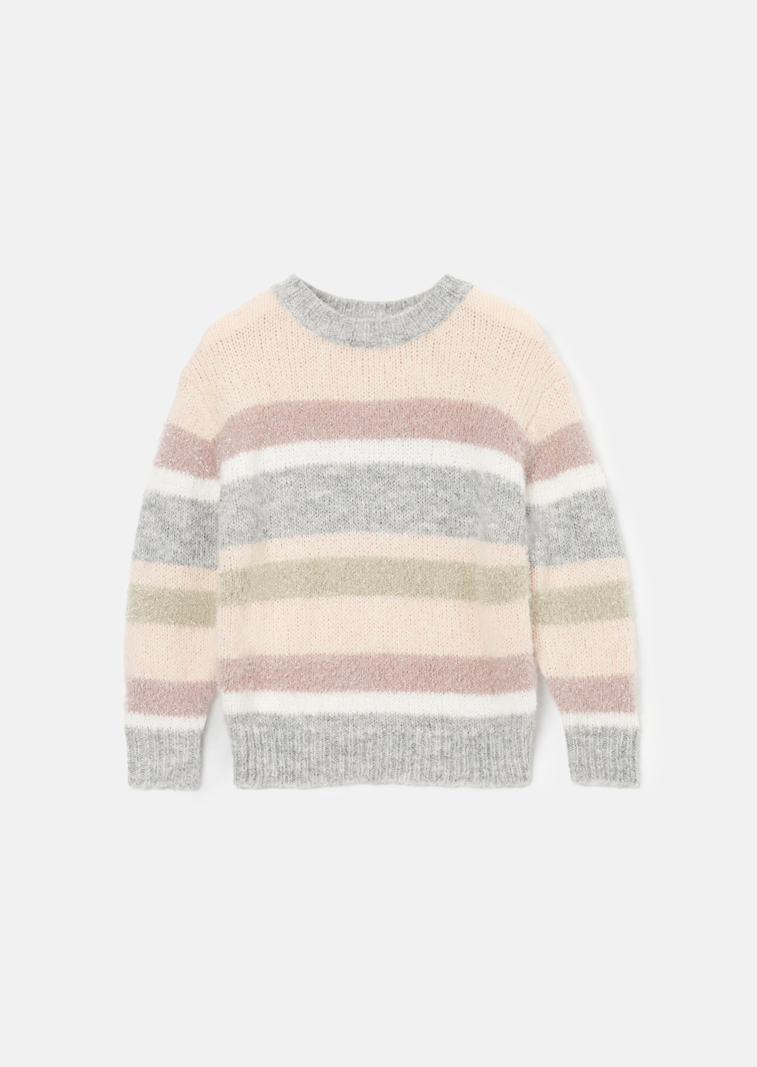 Sloane Pink Stripe Metallic Jumper