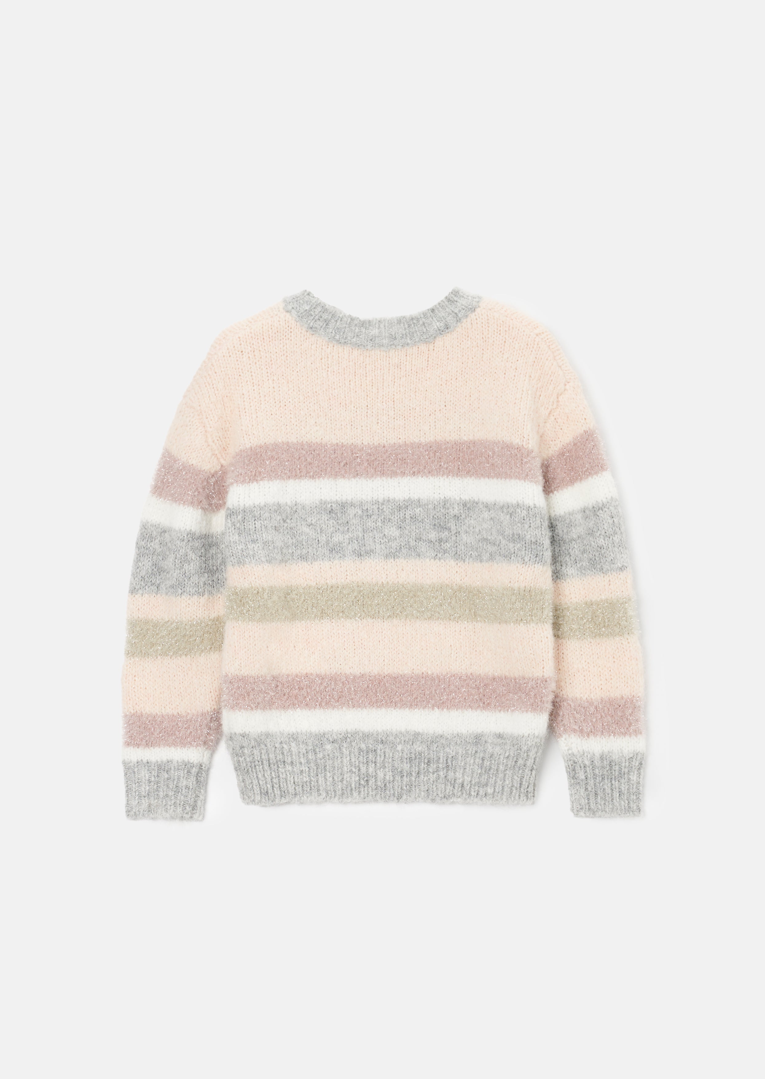 Sloane Pink Stripe Metallic Jumper