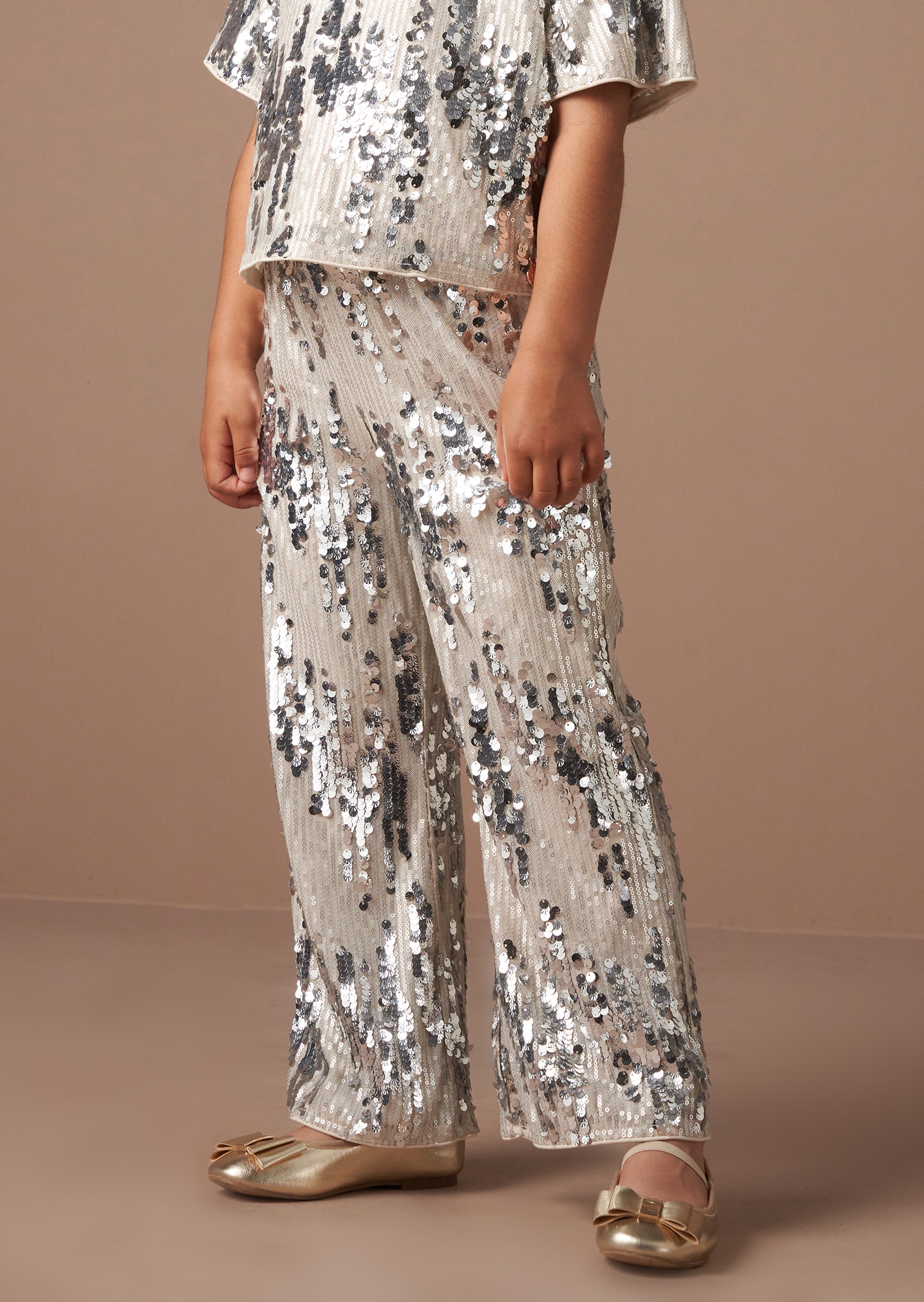 Sadie Silver Sequin Trousers