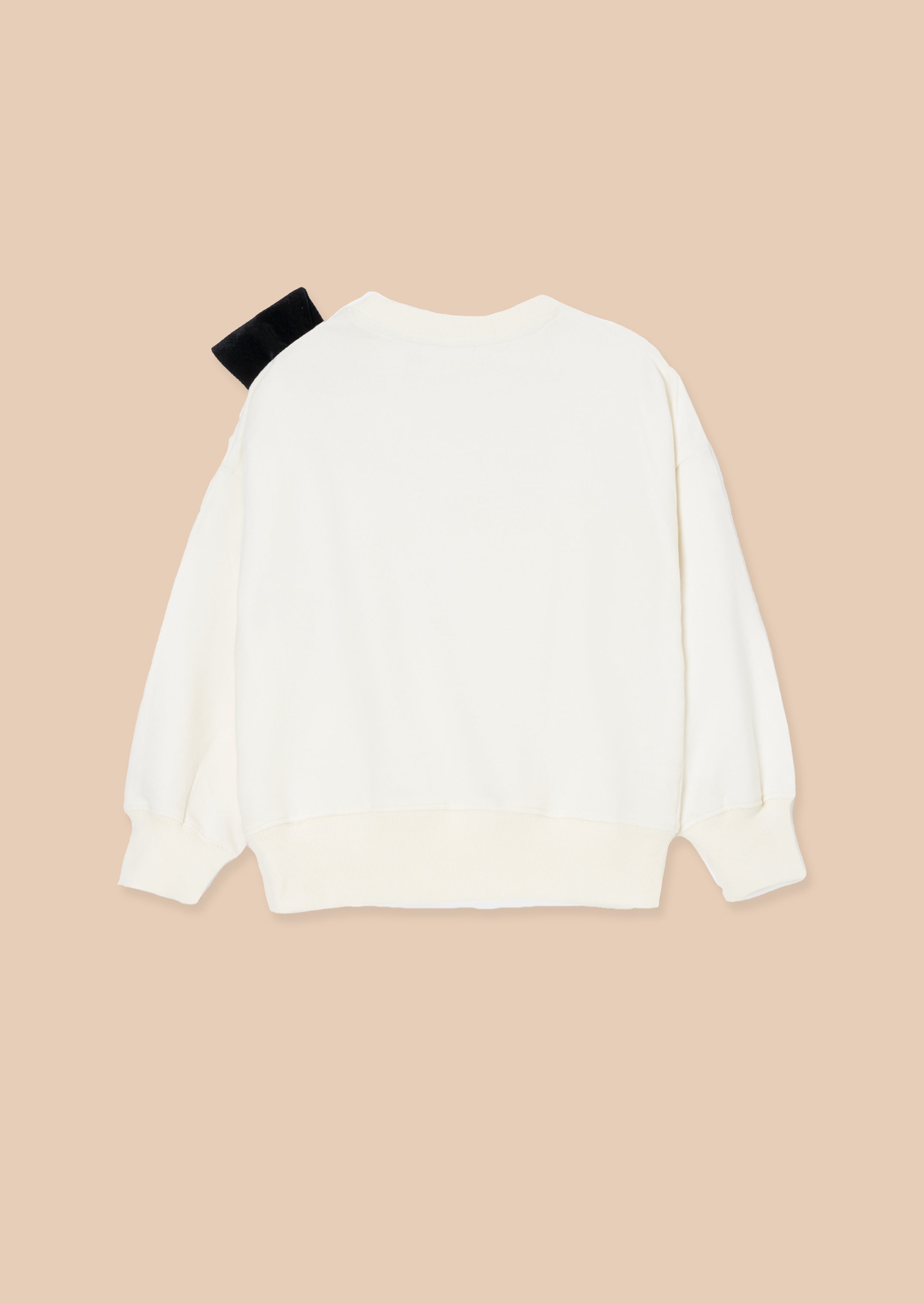 Paige Ivory Velvet Bow Sweatshirt