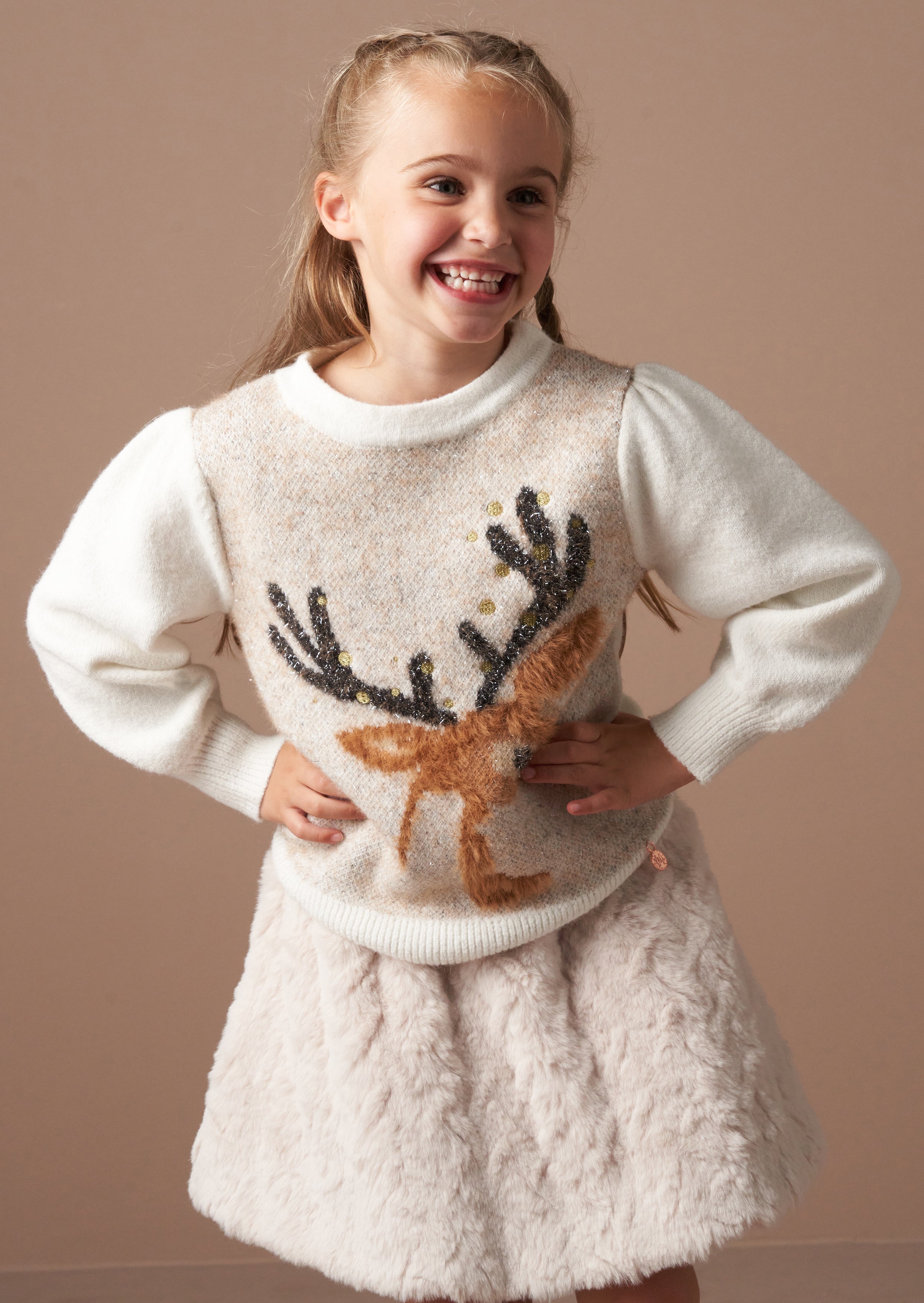 Deidre Natural Deer Jumper