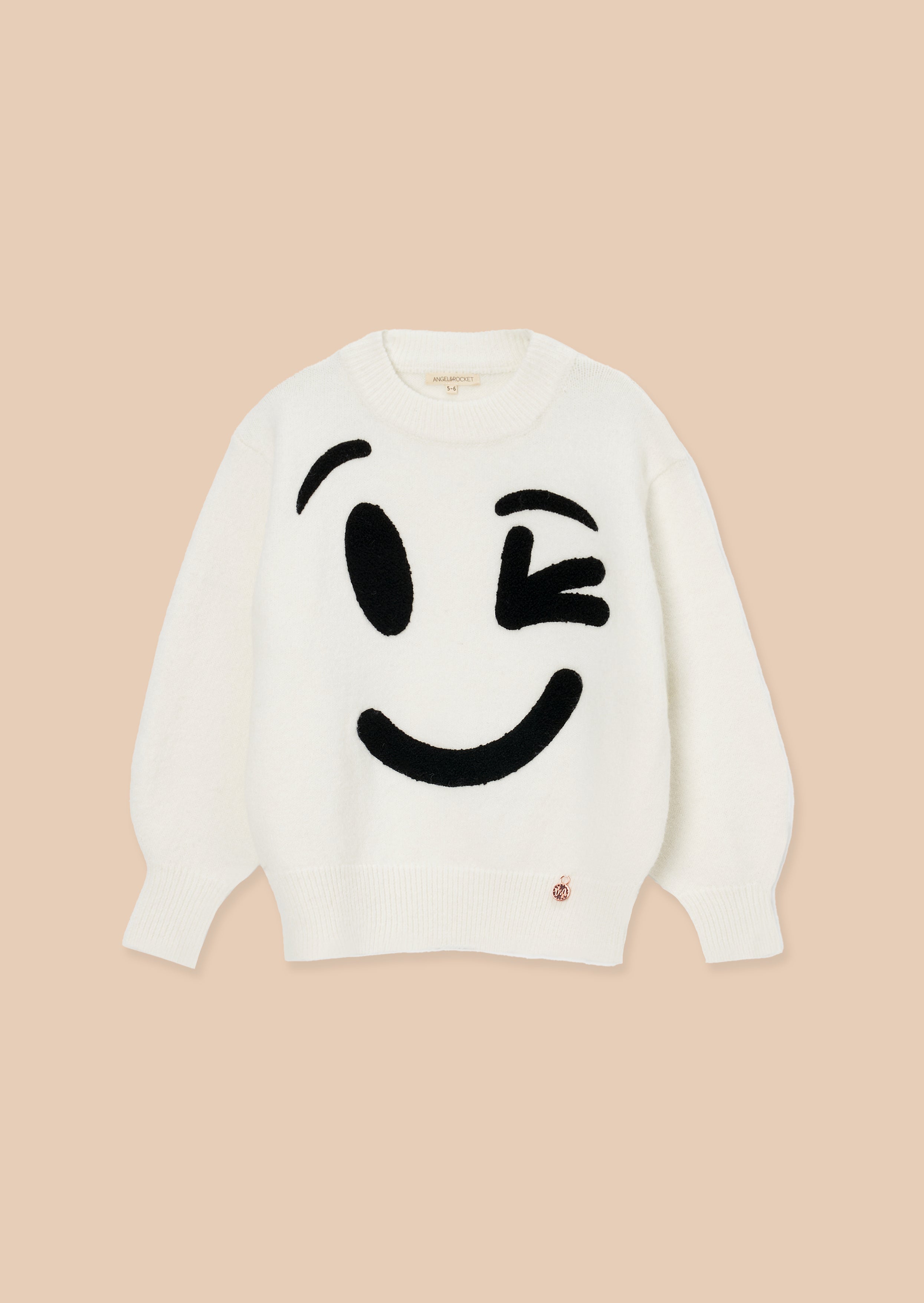 Shanti Ivory Smiley face Jumper